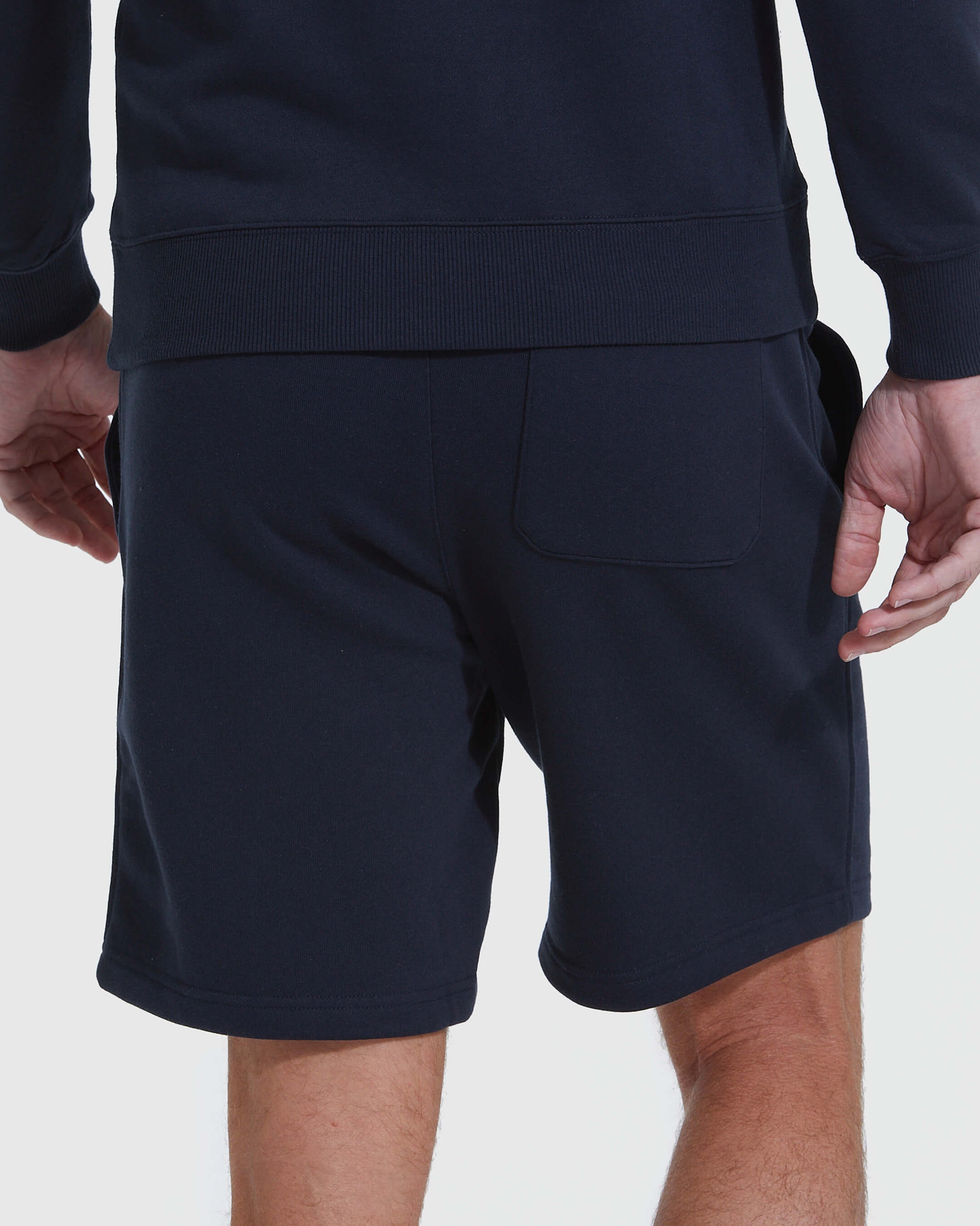 Navy Fleeced French Terry Short - Image 4