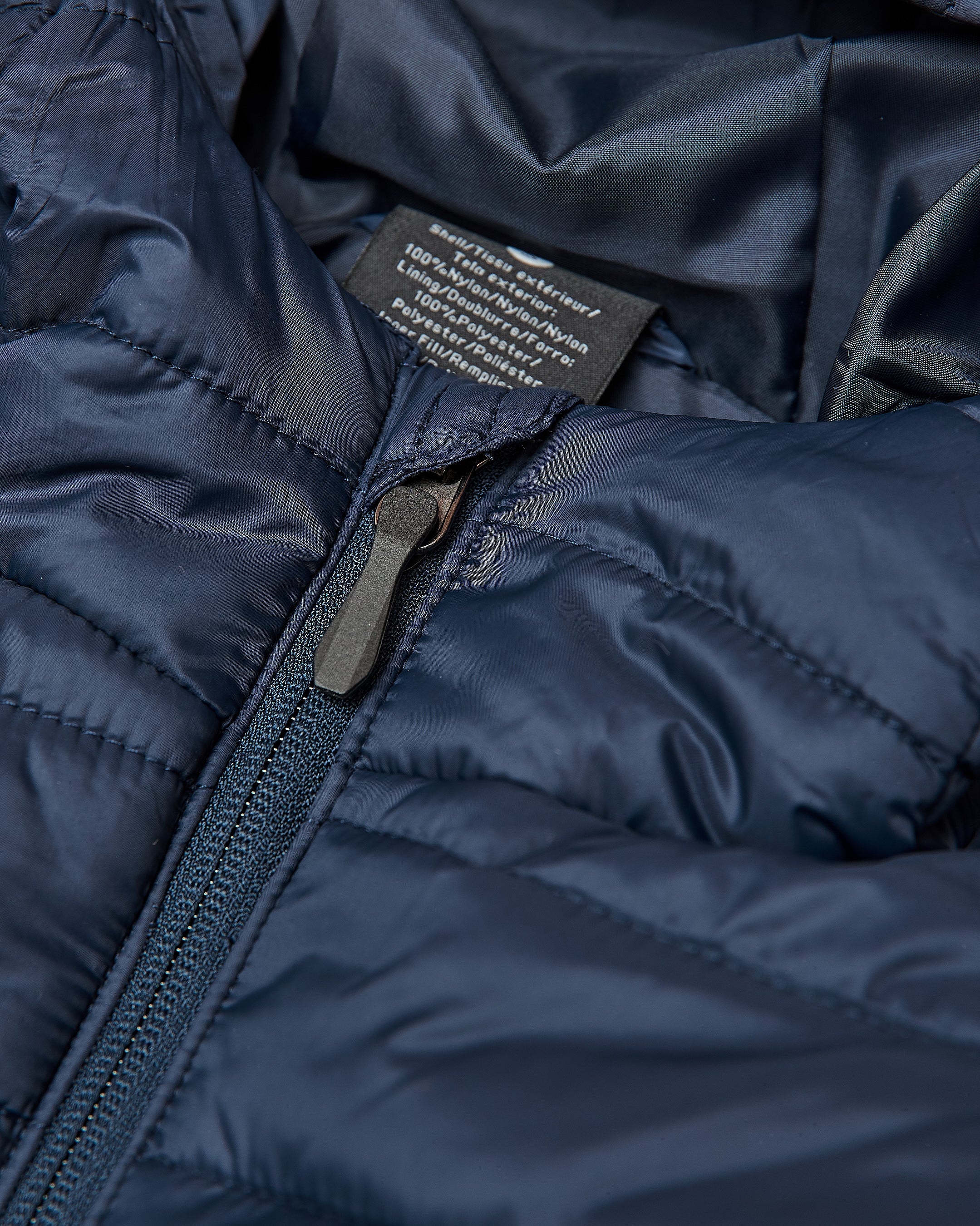 Navy Hooded Puffer Jacket - Image 10