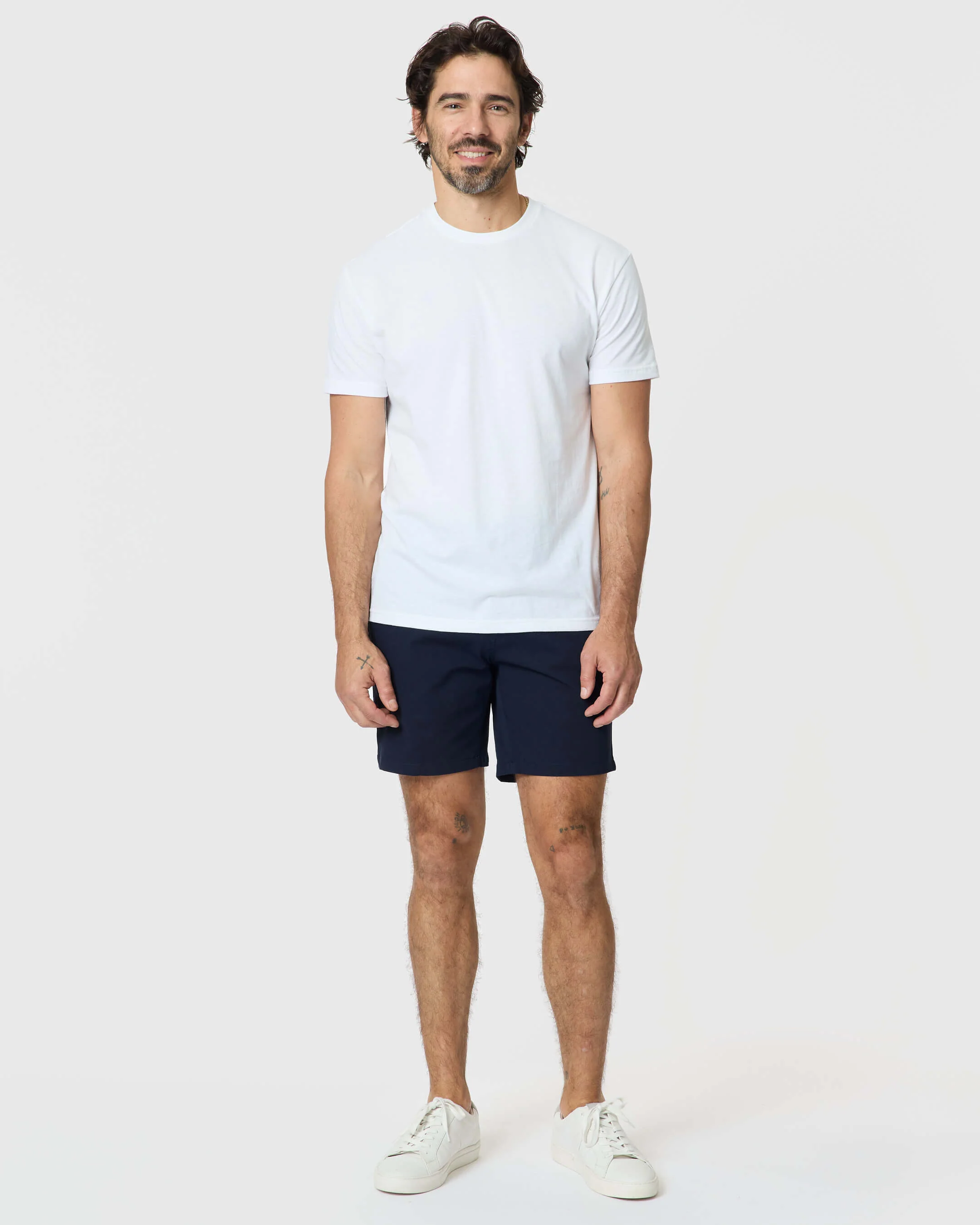 7" Navy Classic Twill Shorts - Image 4