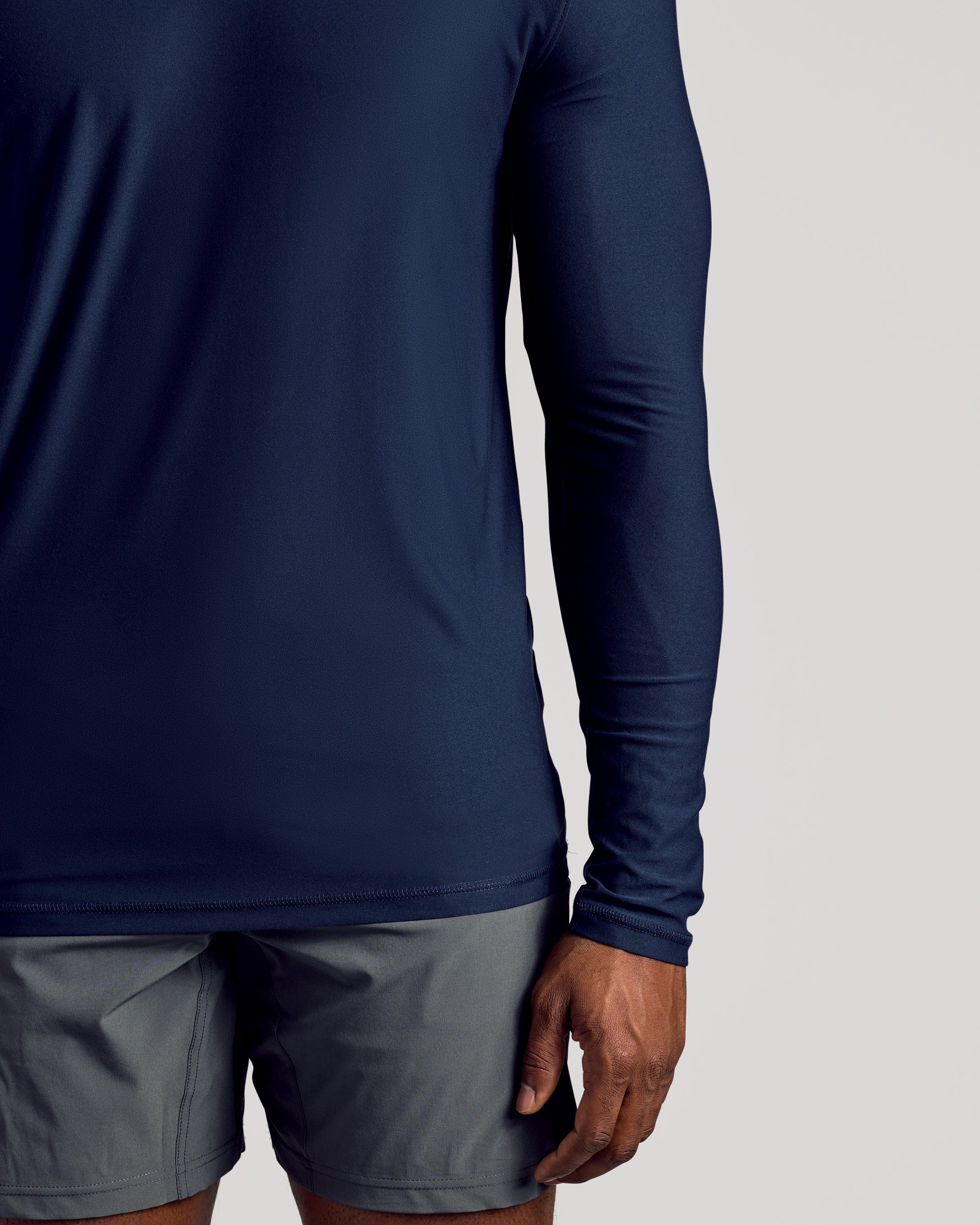 Navy Long Sleeve Tall Active Crew - Image 5