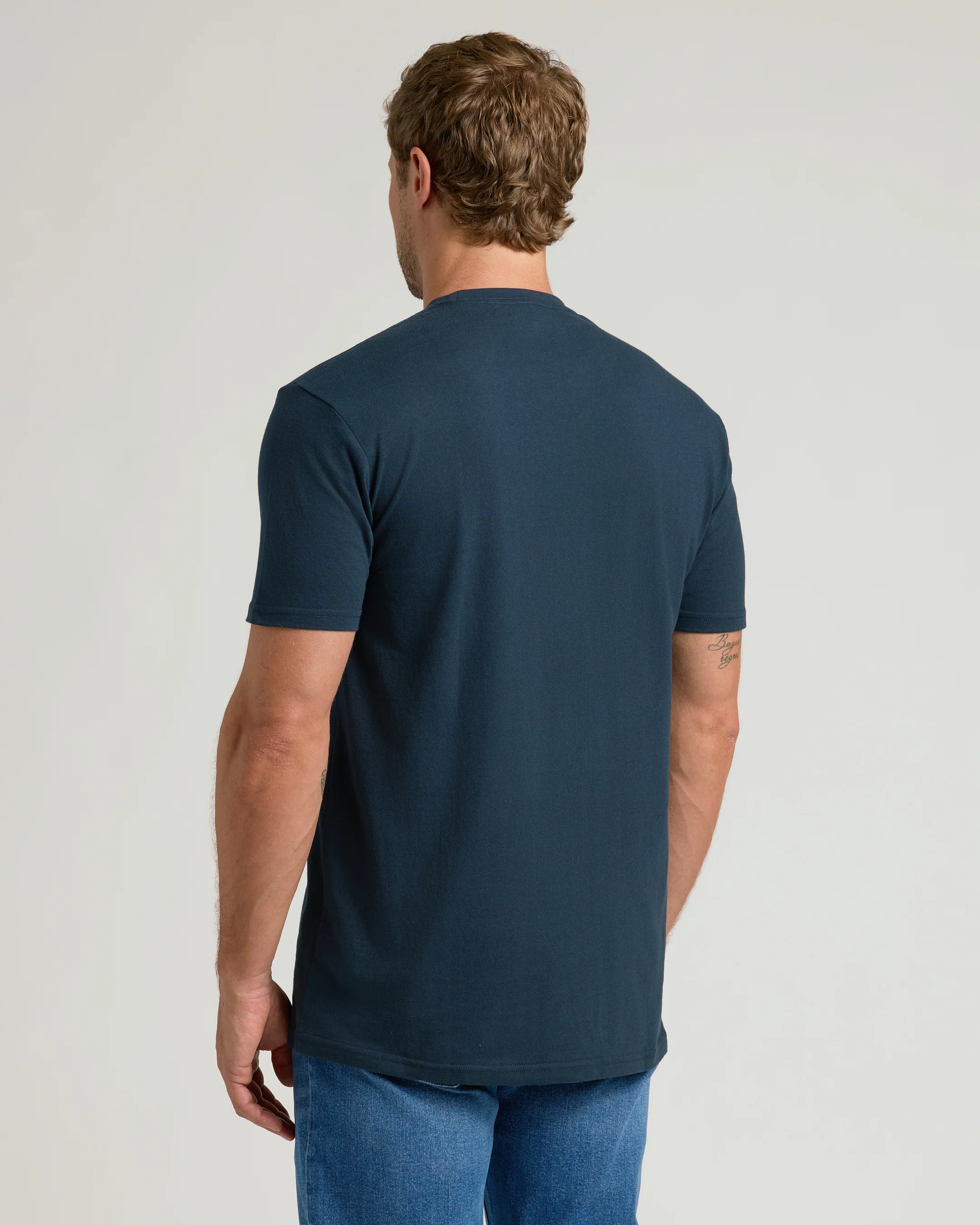 Navy Pocket Crew Tee - Image 3