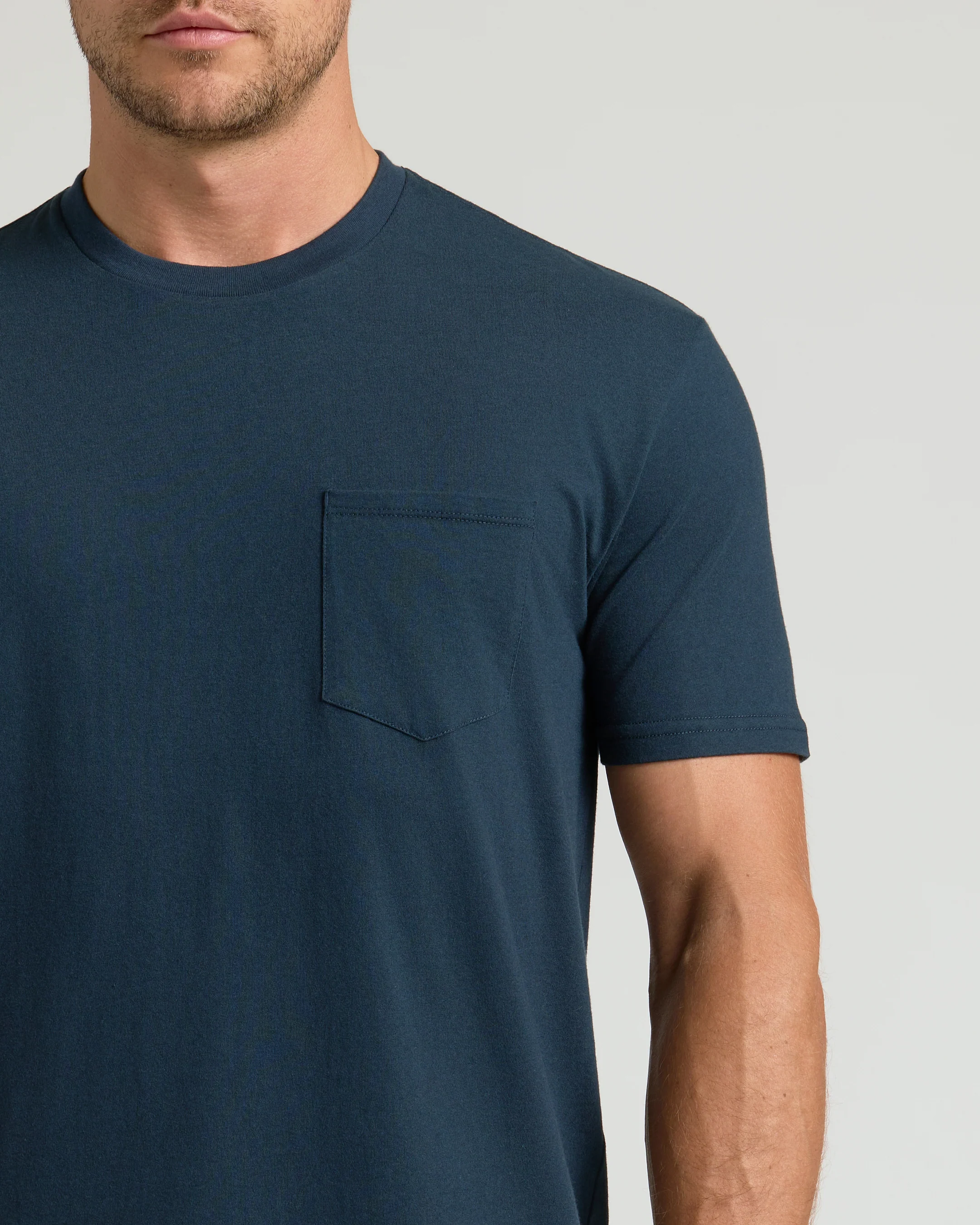 Navy Pocket Crew Tee - Image 5