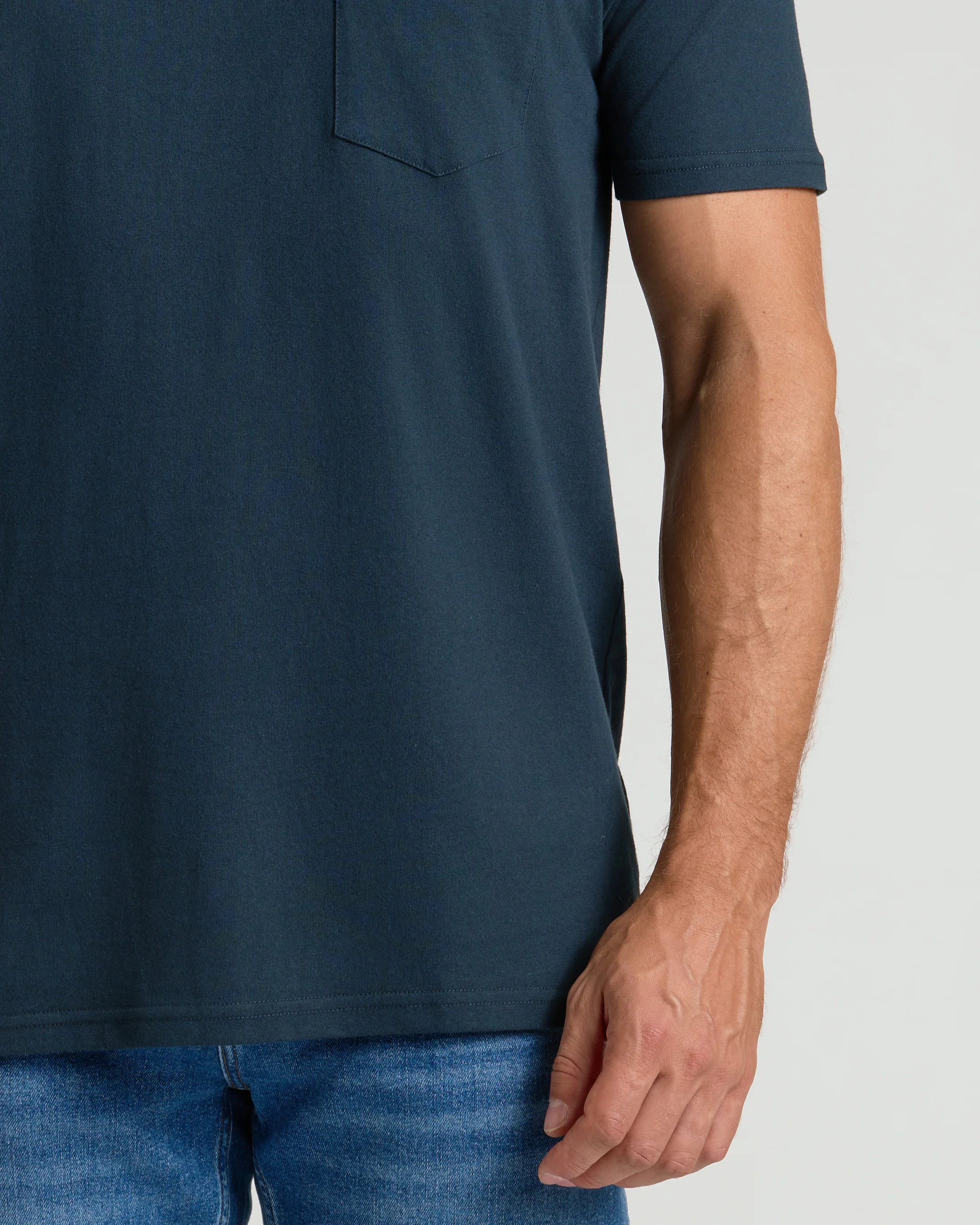 Navy Pocket Crew Tee - Image 6