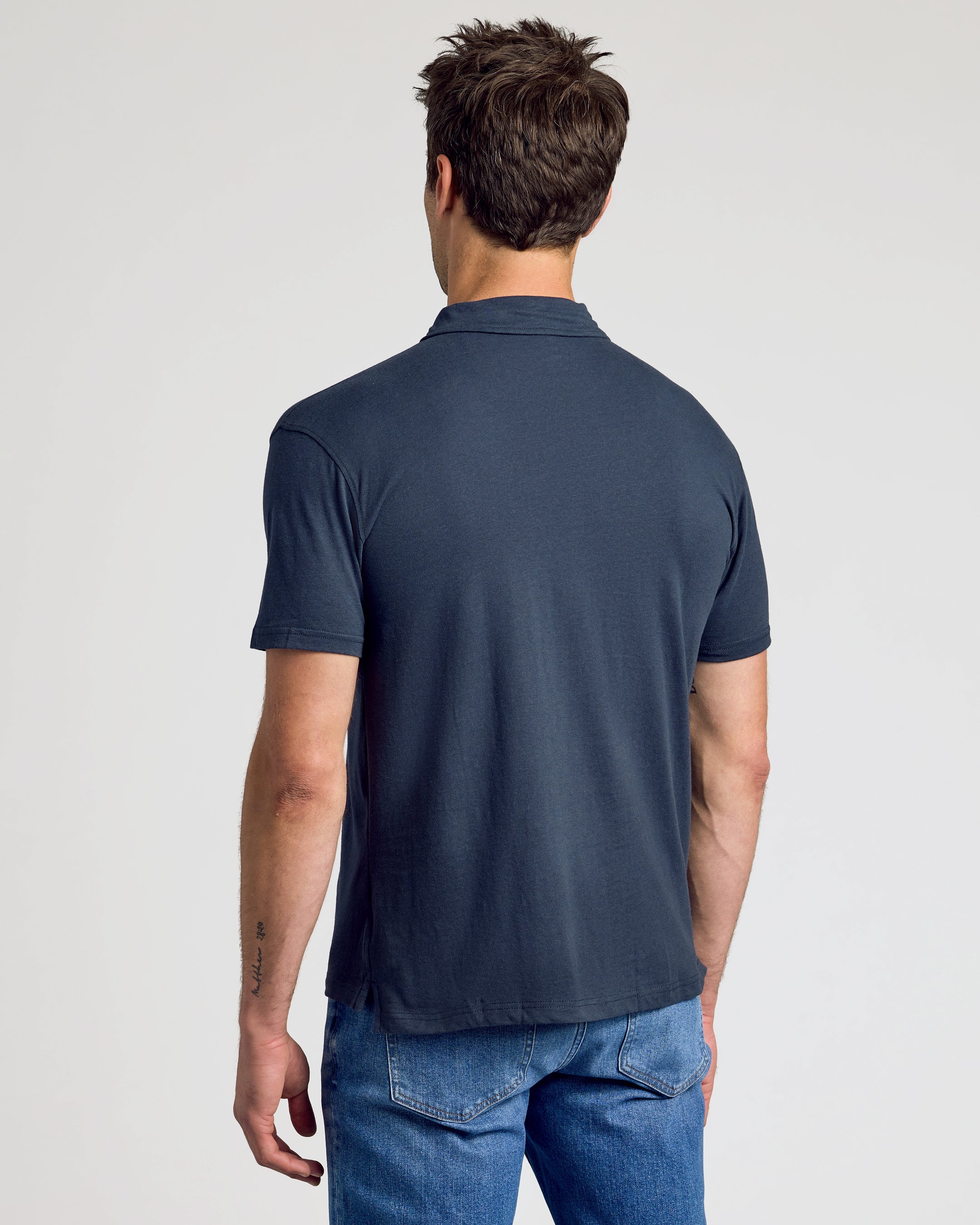 Navy Classic Polo - Image 4