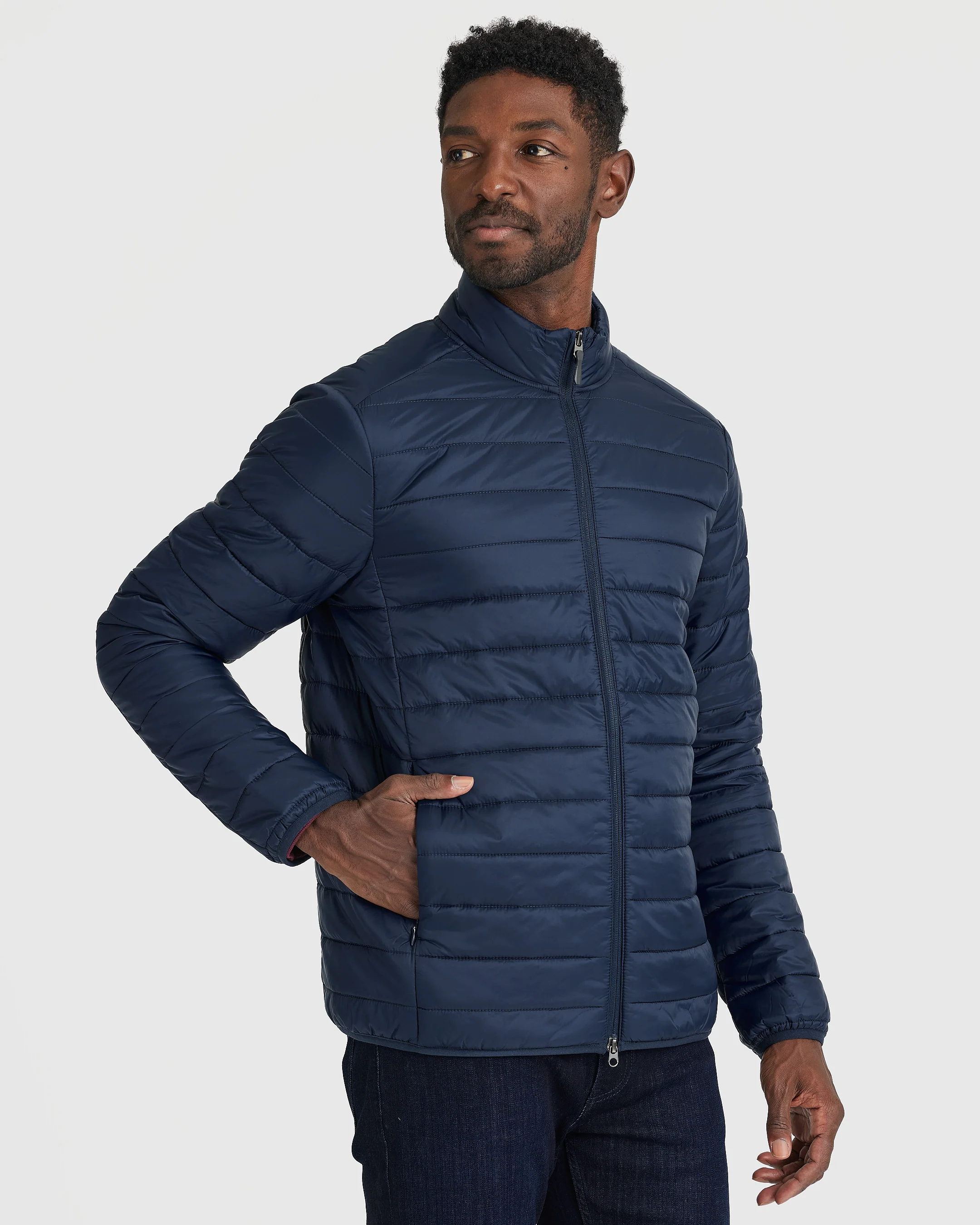 Navy Puffer Jacket - Image 3