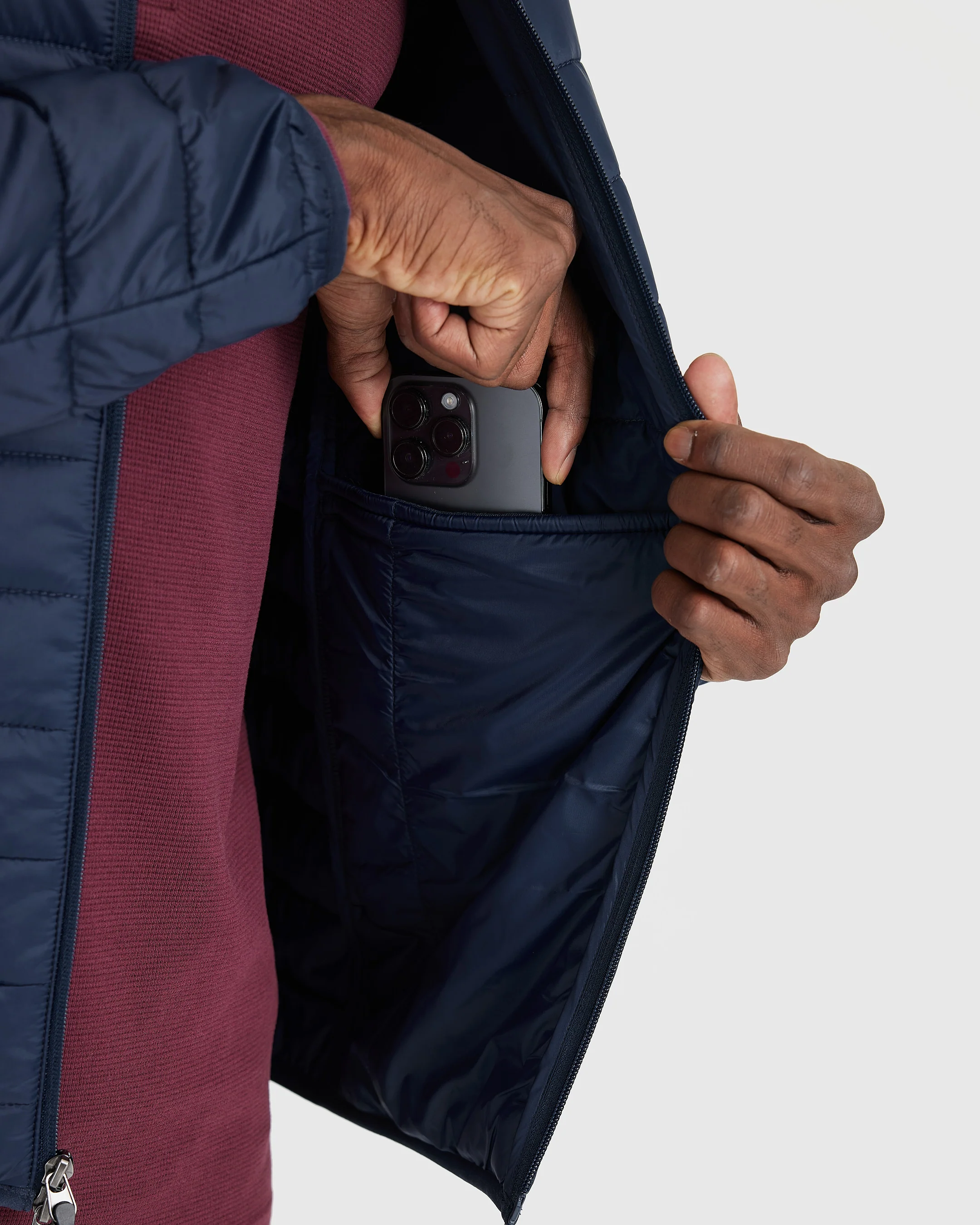 Navy Puffer Jacket - Image 6