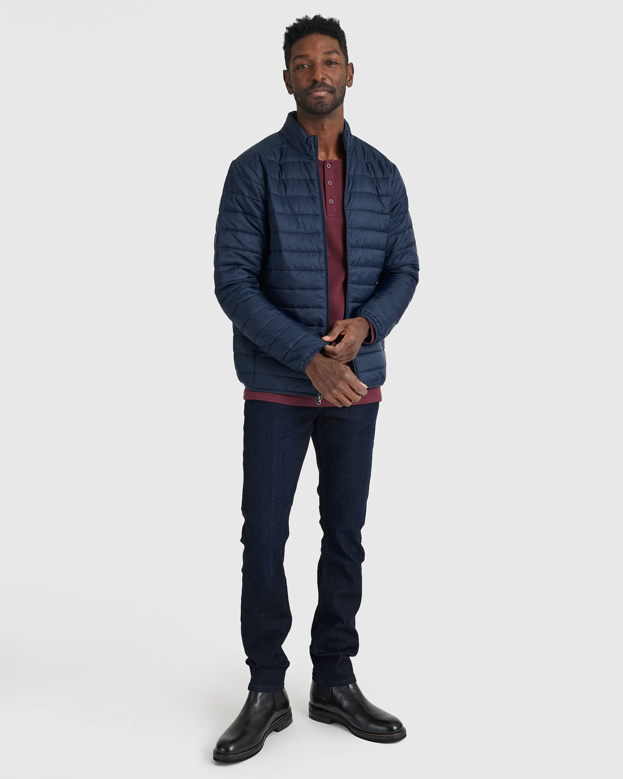 Navy Puffer Jacket - Image 7