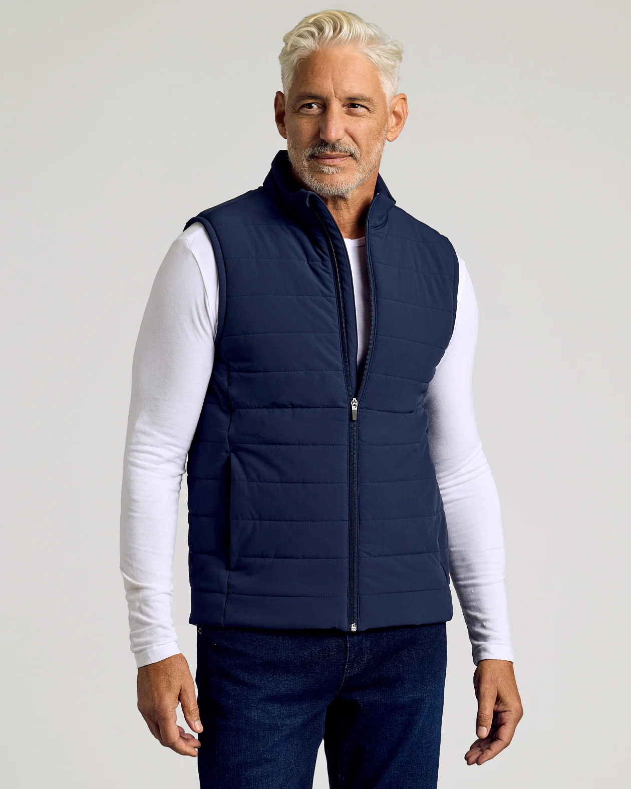 Navy Puffer Vest