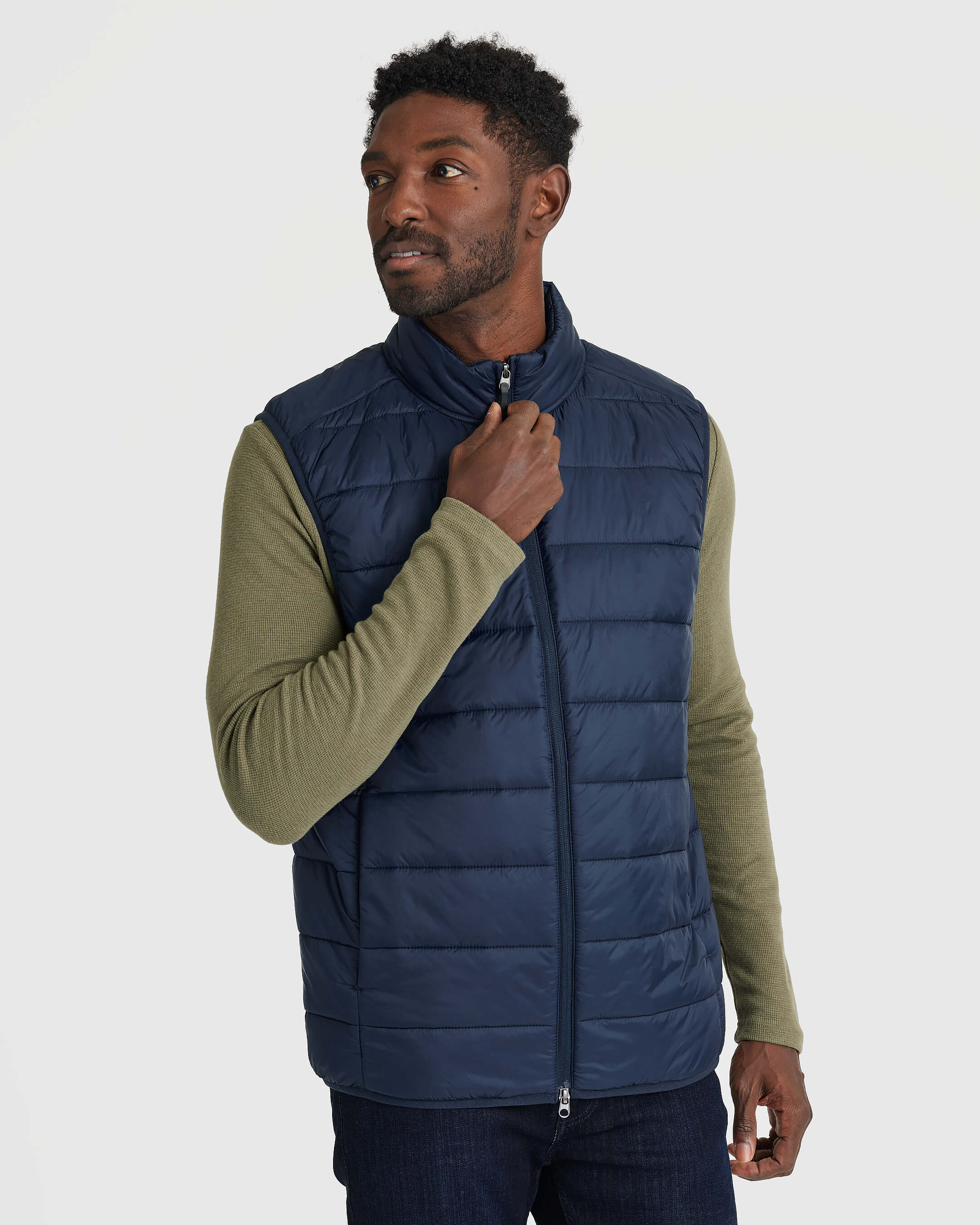 Navy Puffer Vest - Image 4
