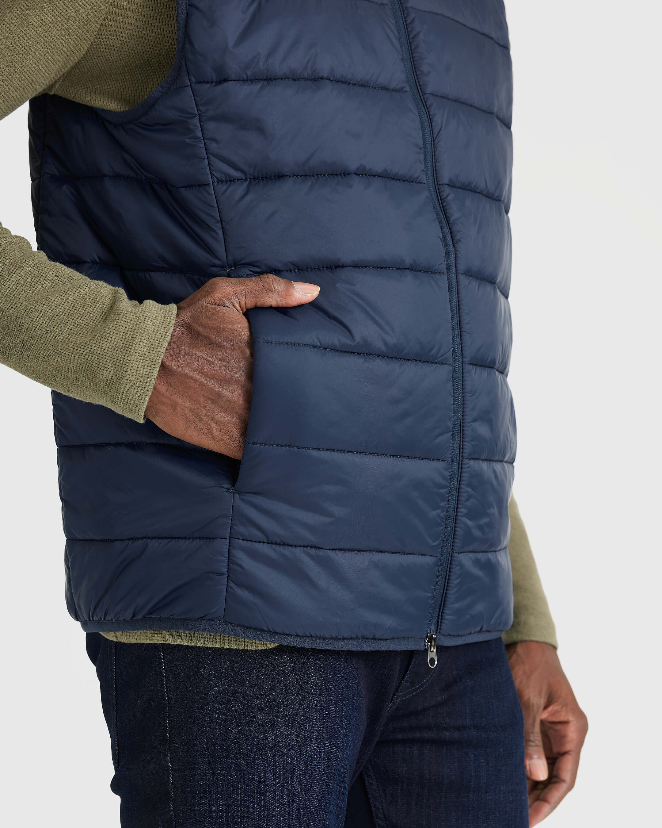 Navy Puffer Vest - Image 7