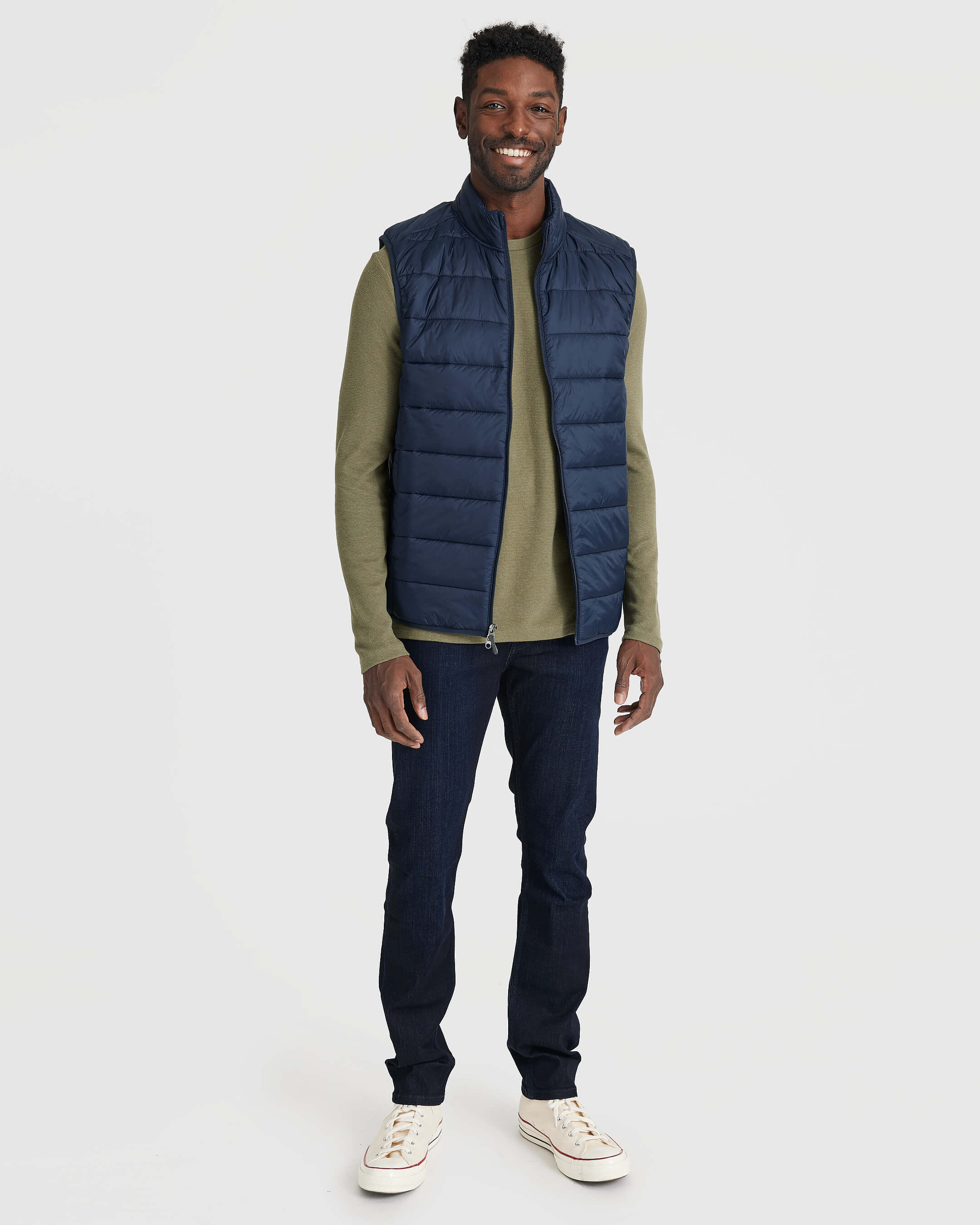 Navy Puffer Vest - Image 8