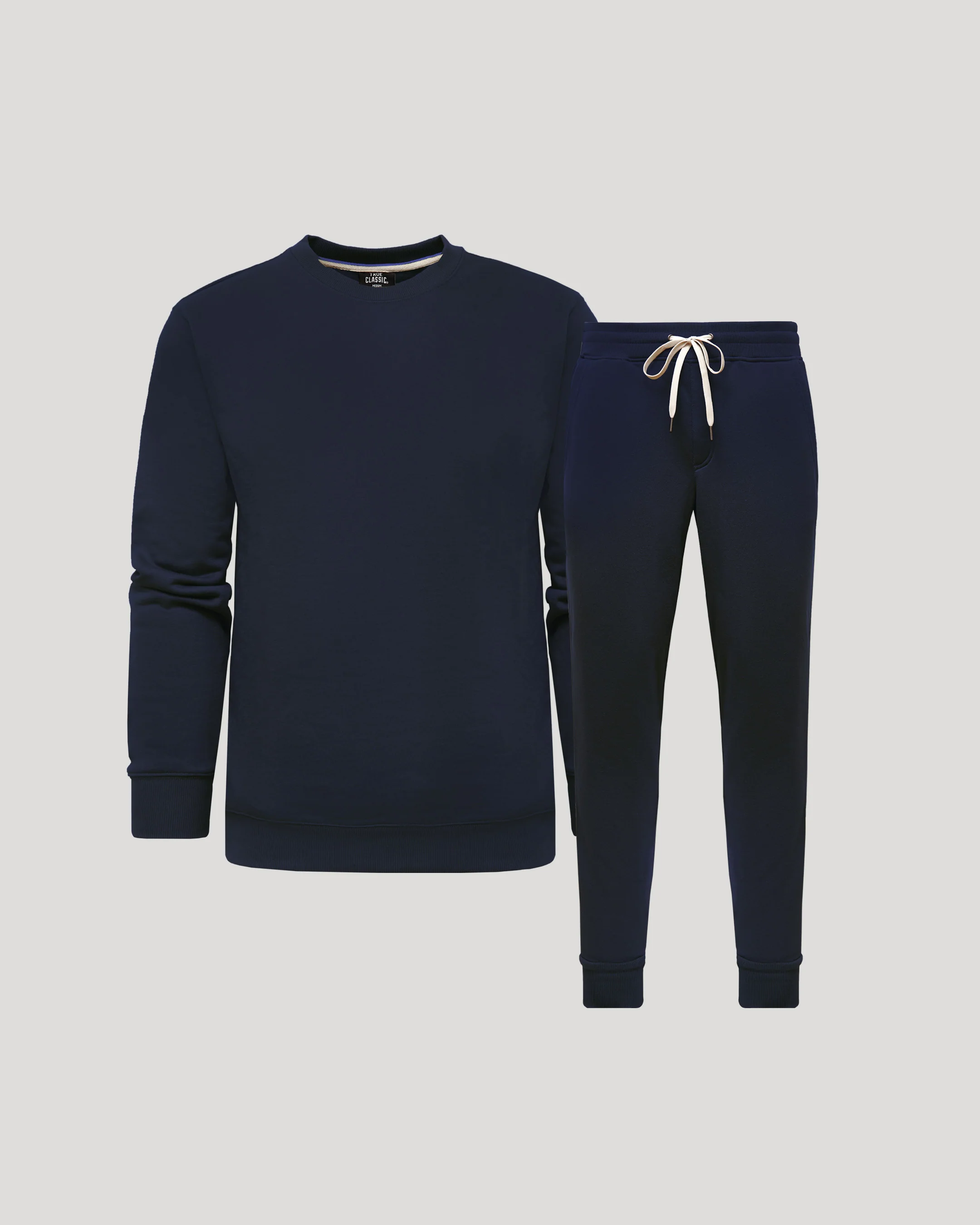 Navy Pullover Fleece Crew & Jogger 2-Pack
