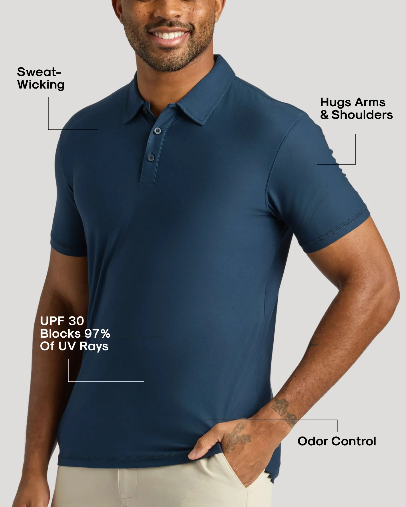 Navy Active Polo 2.0 - Image 4