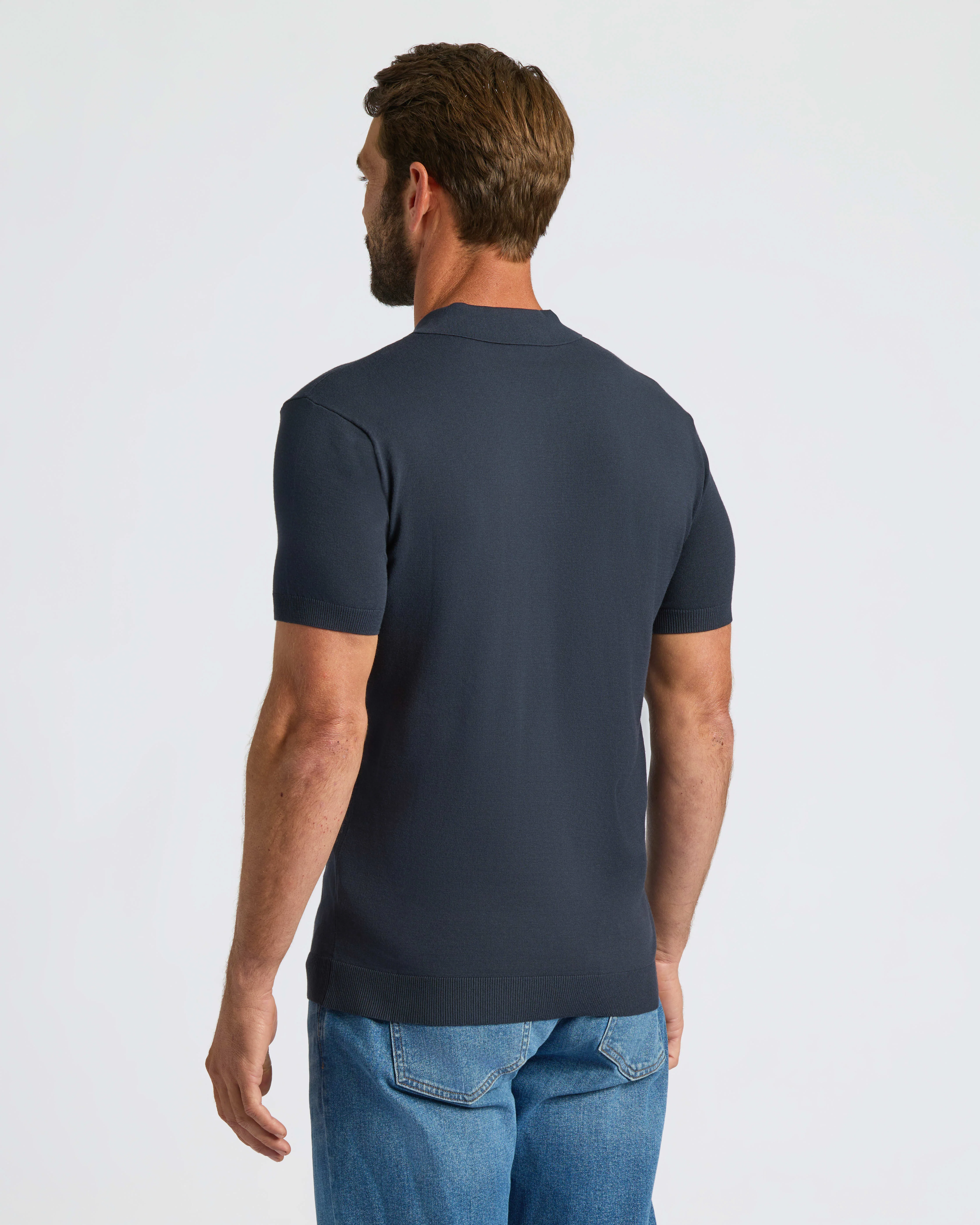 Navy Dressy Polo - Image 4