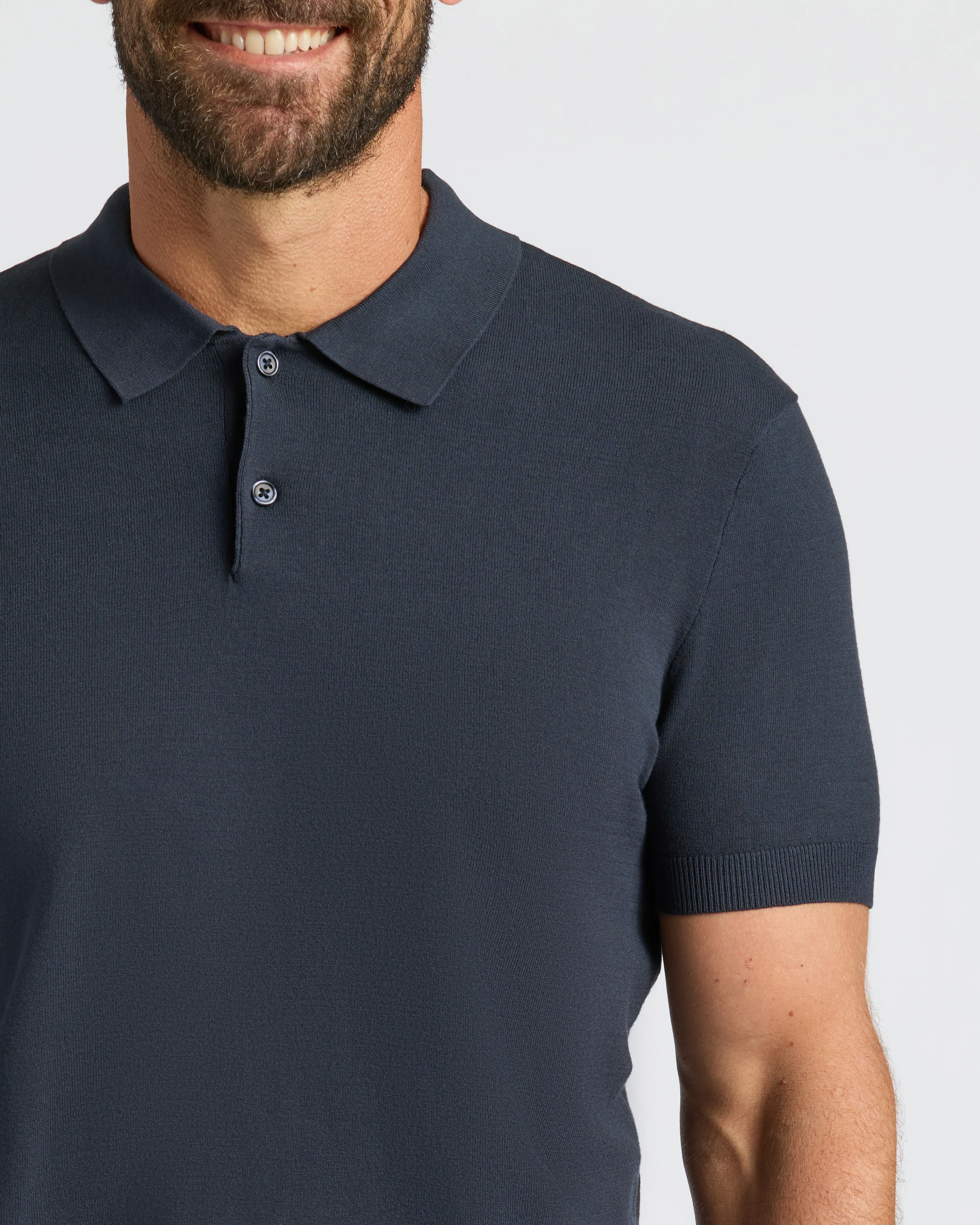 Navy Dressy Polo - Image 6