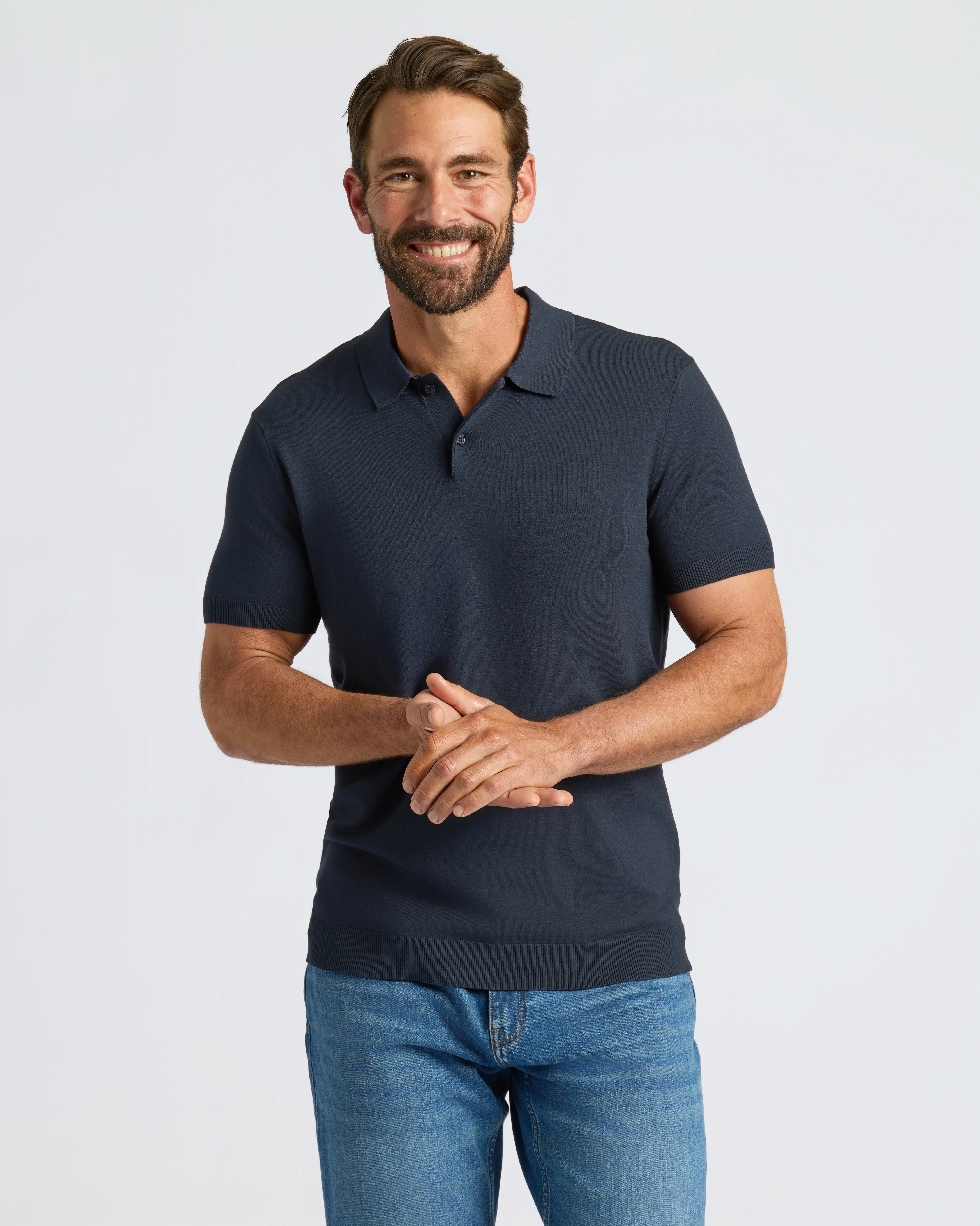 Navy Dressy Polo - Image 7