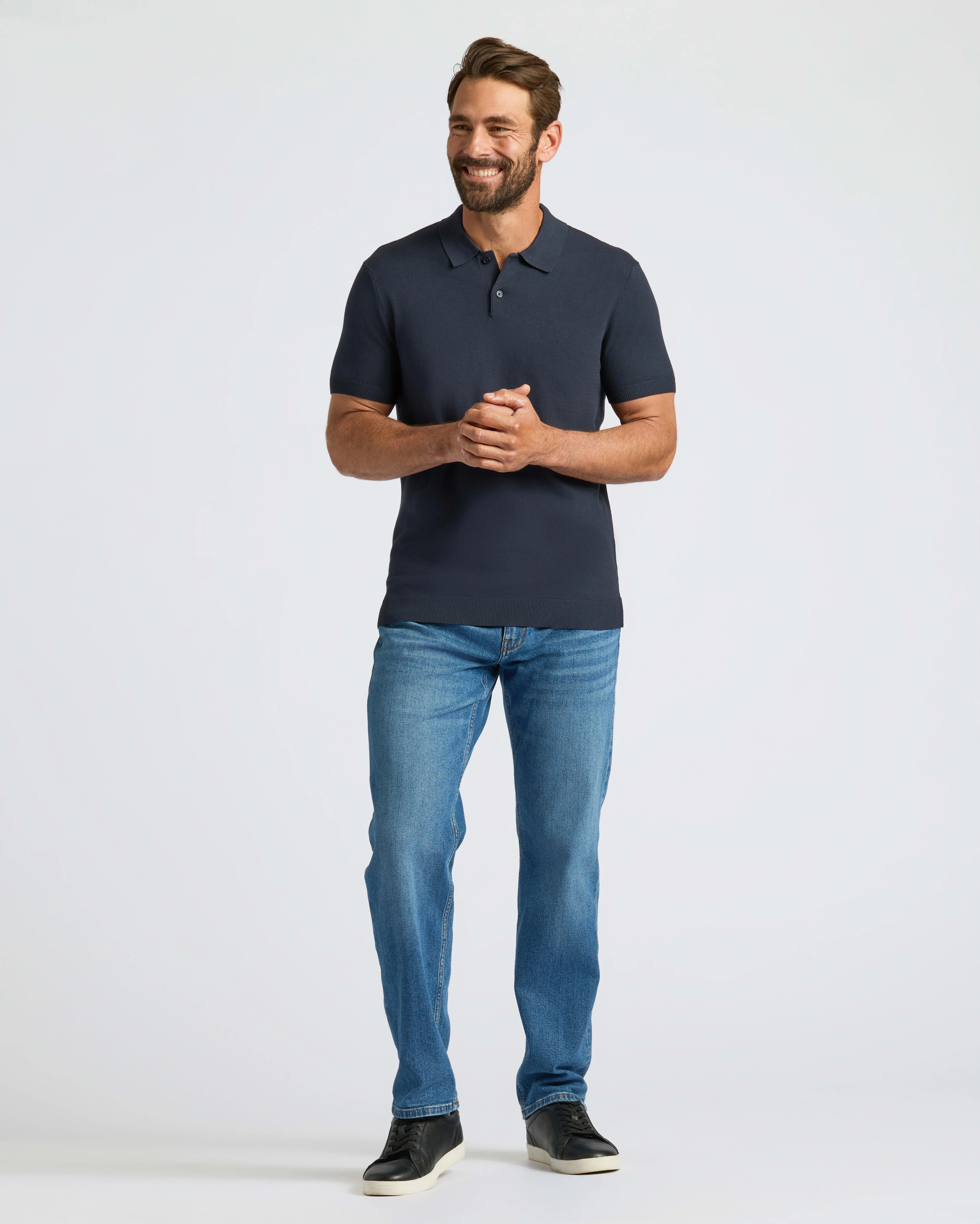 Navy Dressy Polo - Image 8