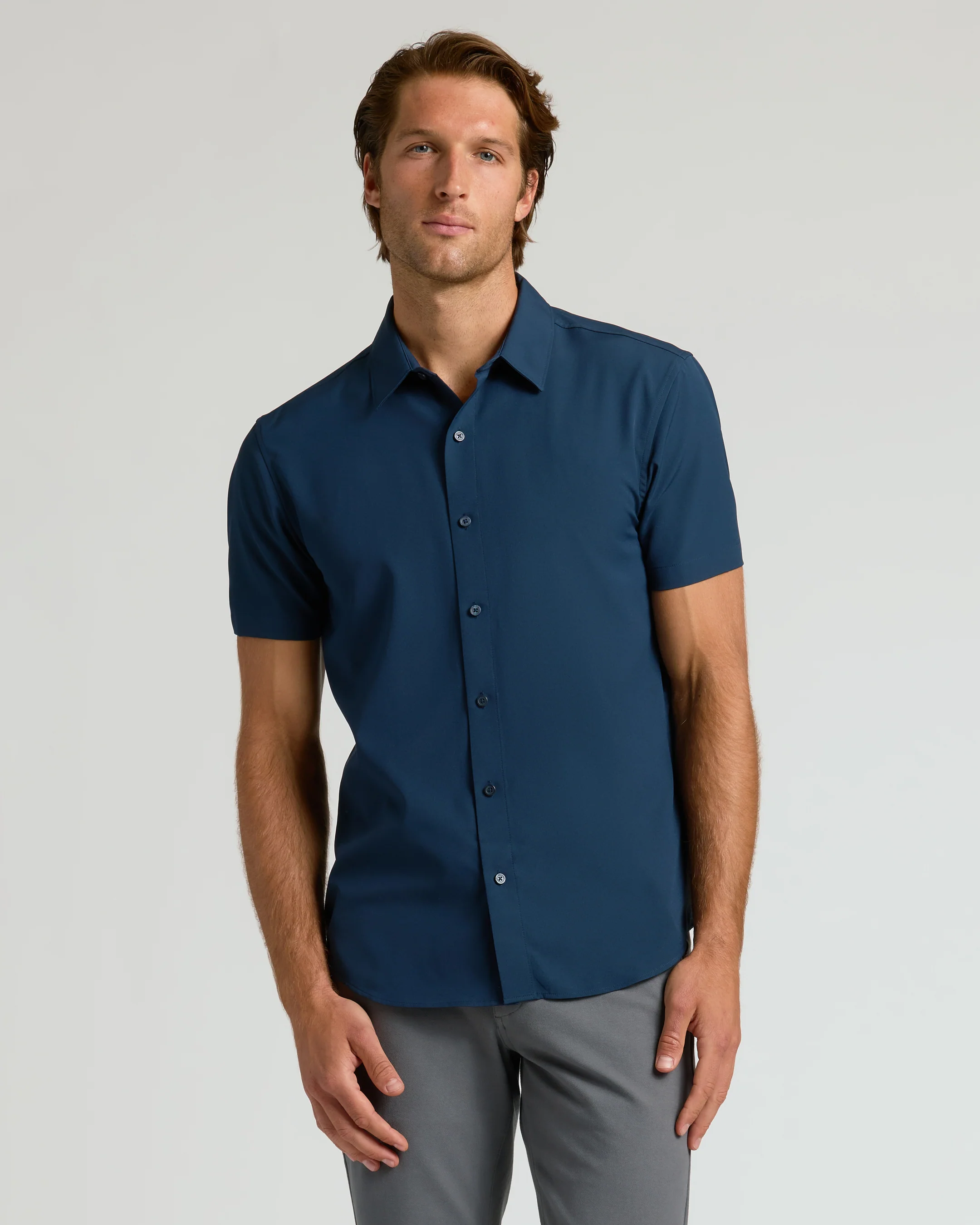 Navy Performance Dress Shirt