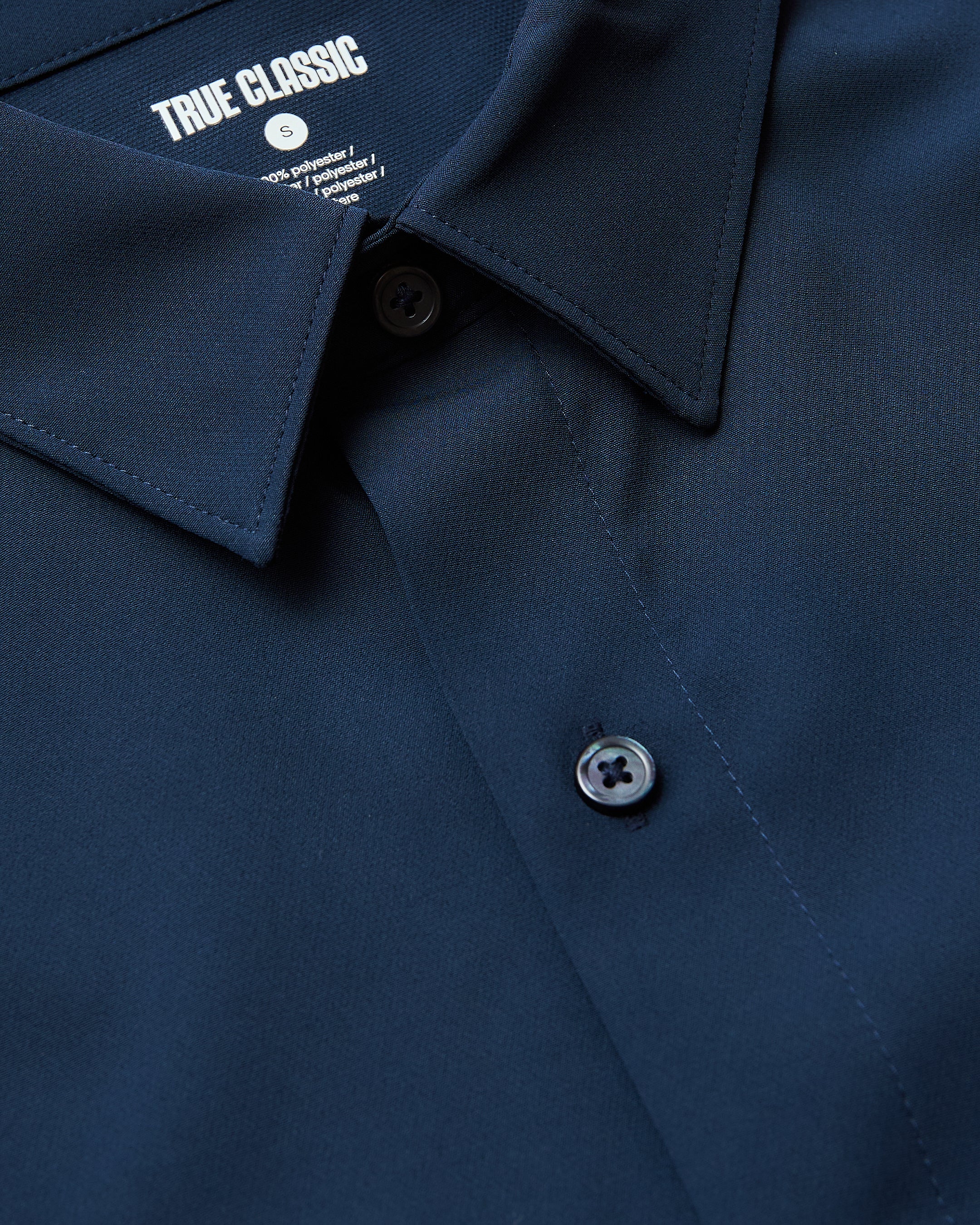 Navy Performance Dress Shirt - Image 7