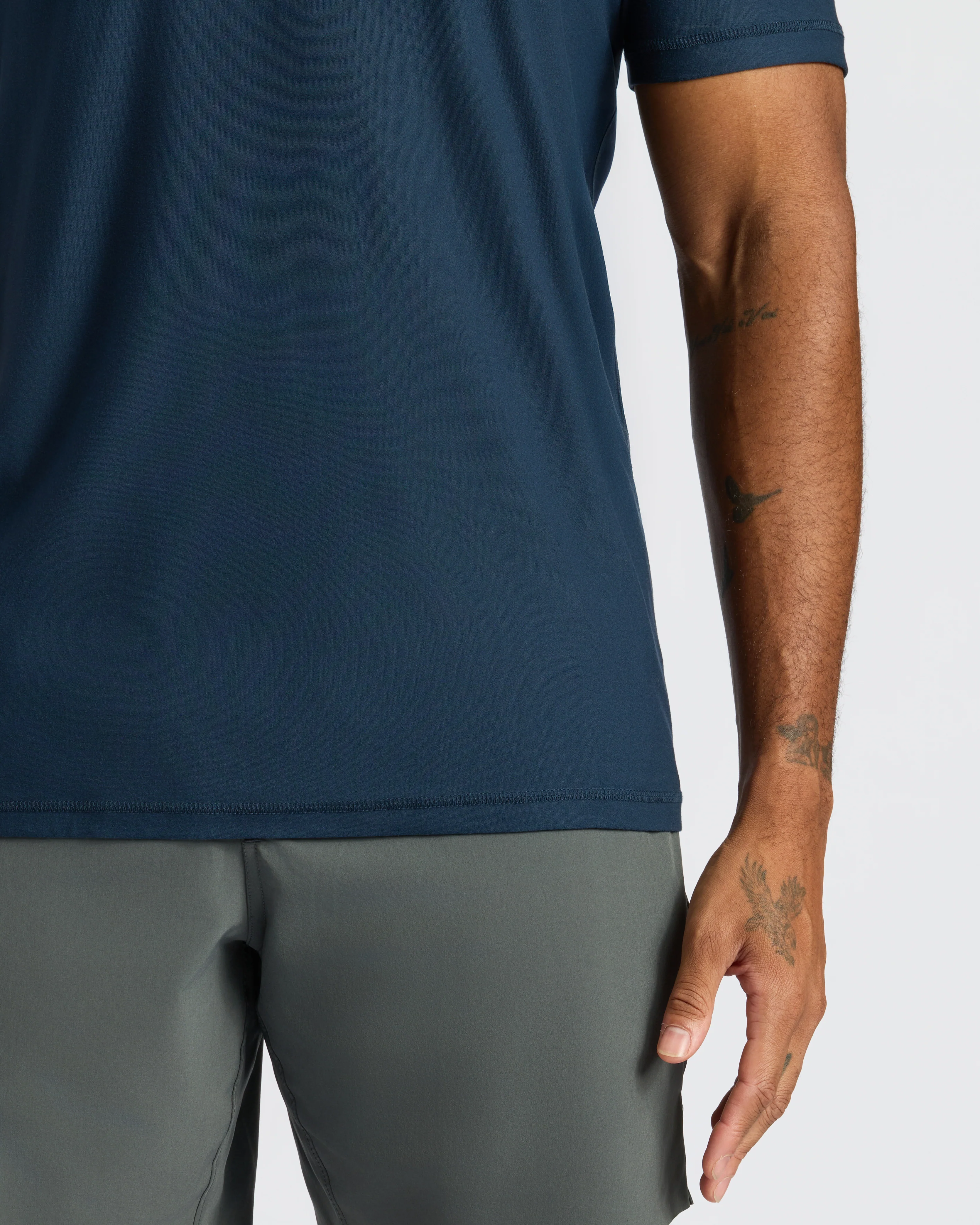Navy Active Crew Neck Tee - Image 7