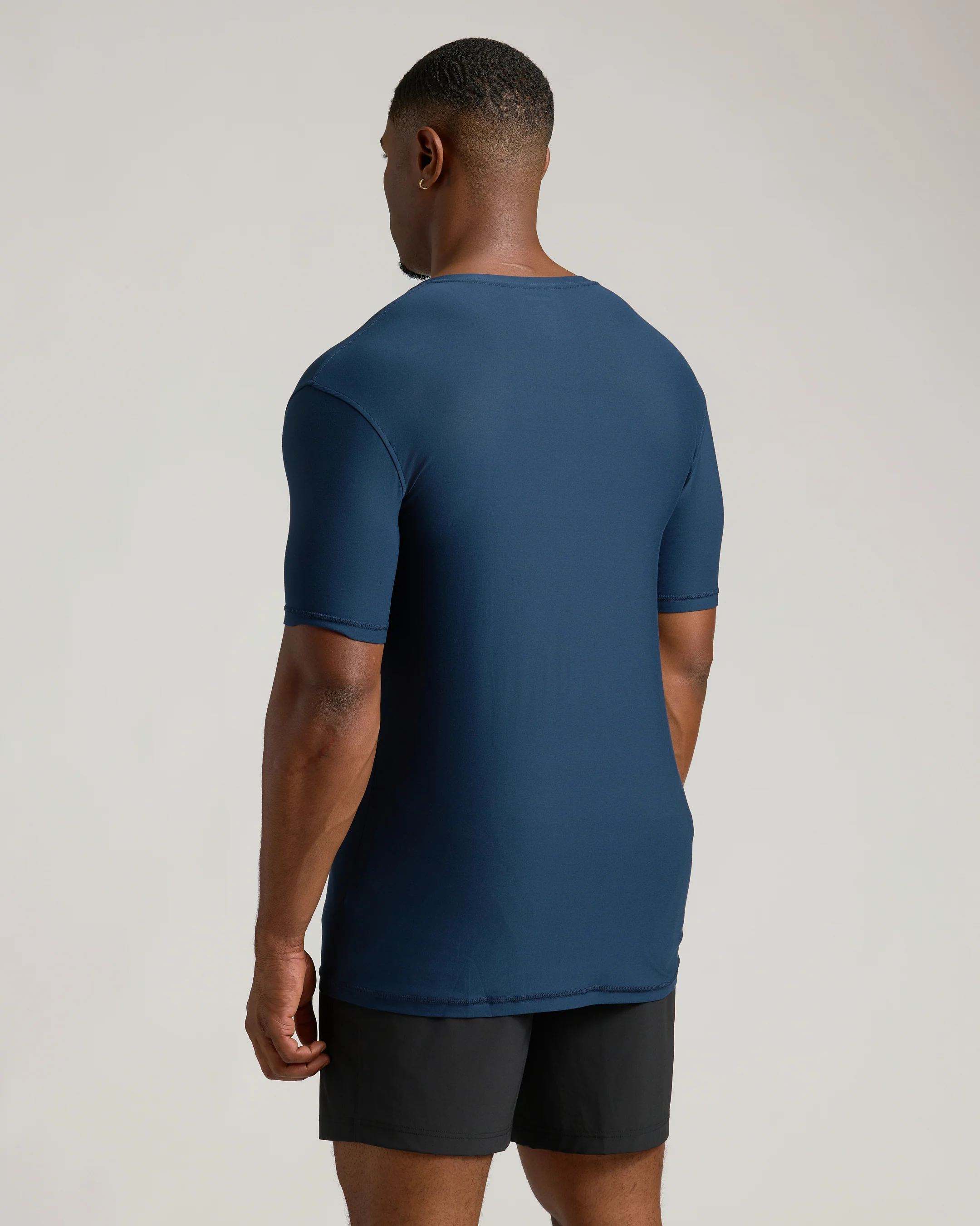 Navy Tall Active V-Neck - Image 3