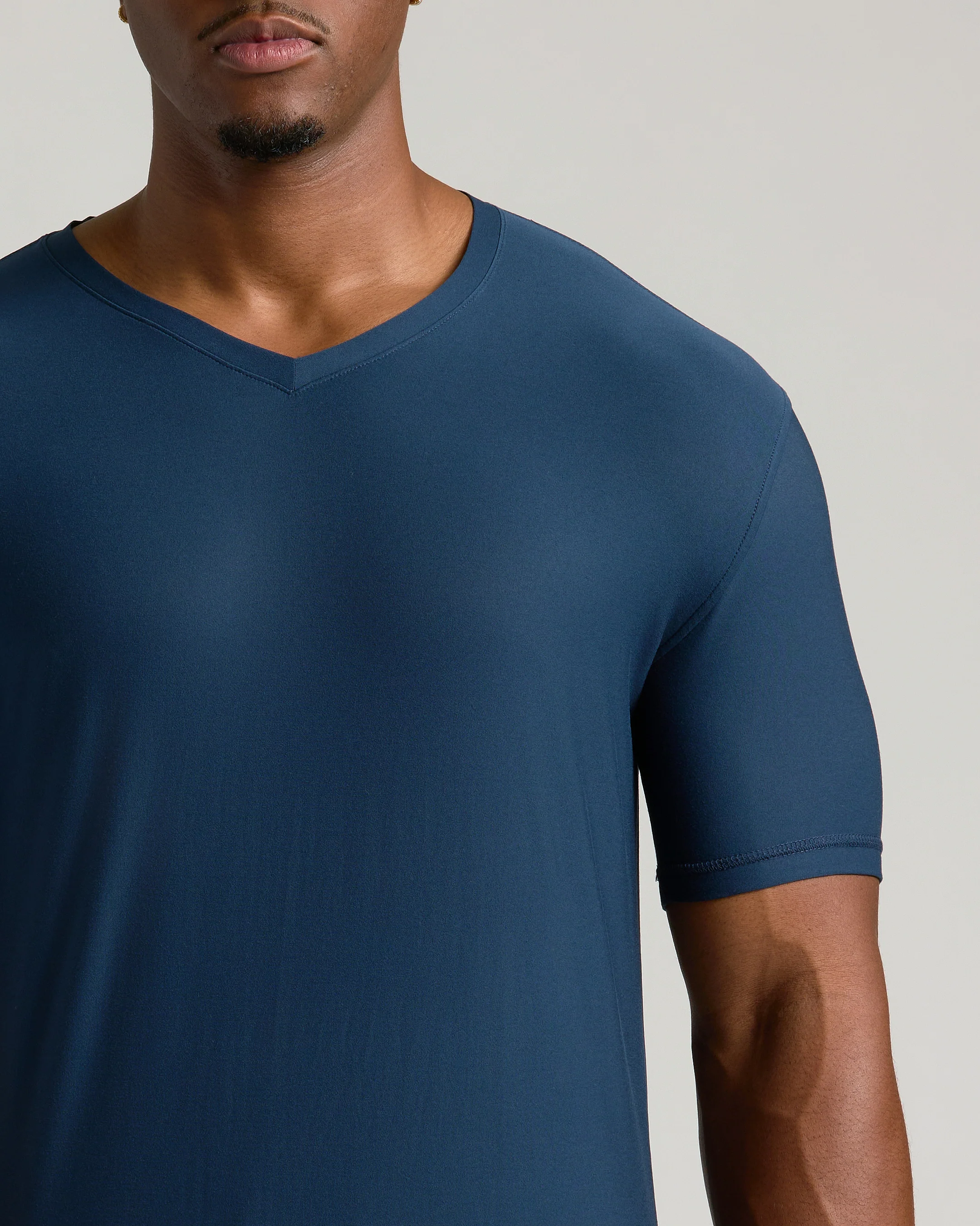 Navy Tall Active V-Neck - Image 6