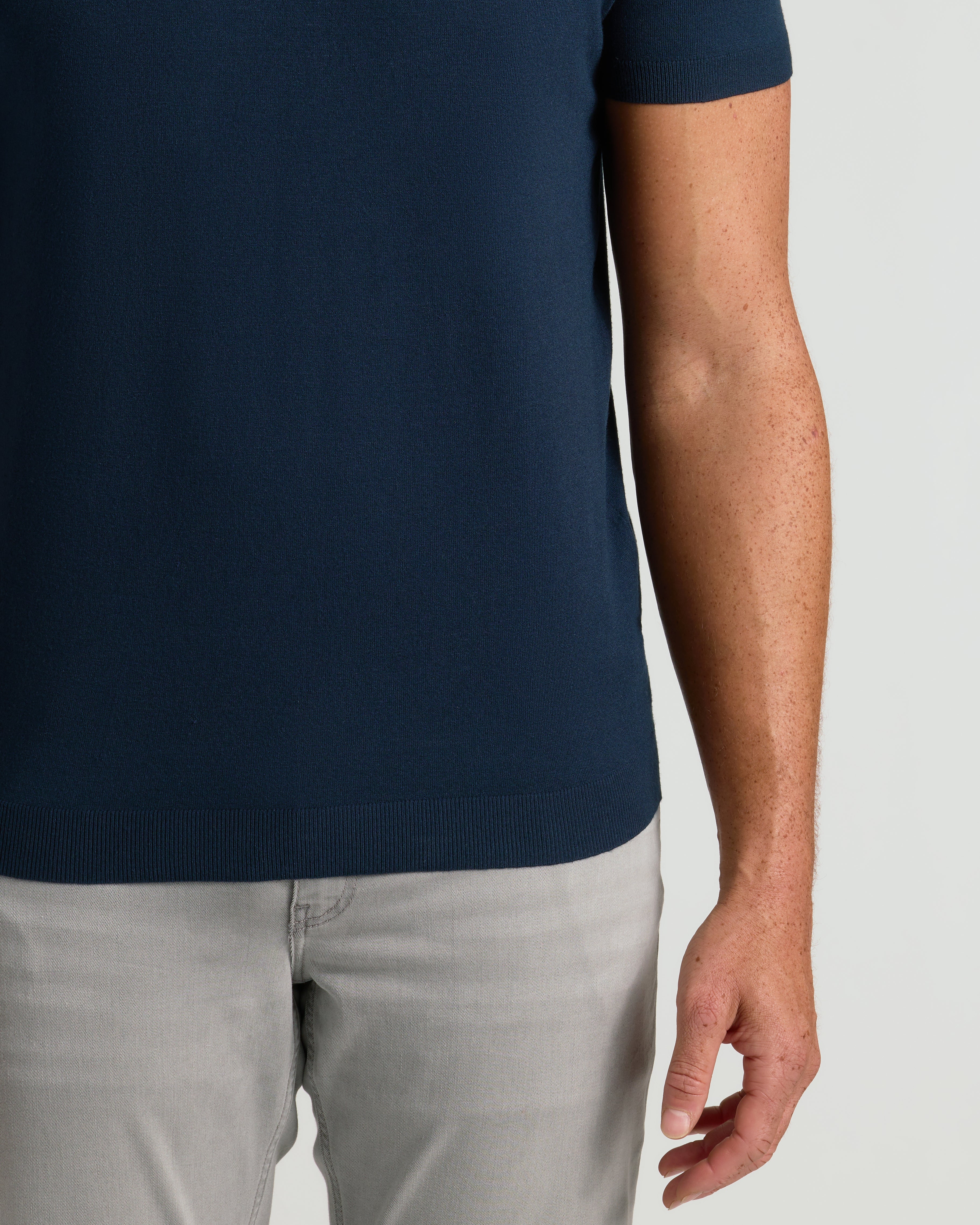 Navy Tall Dressy Polo - Image 5