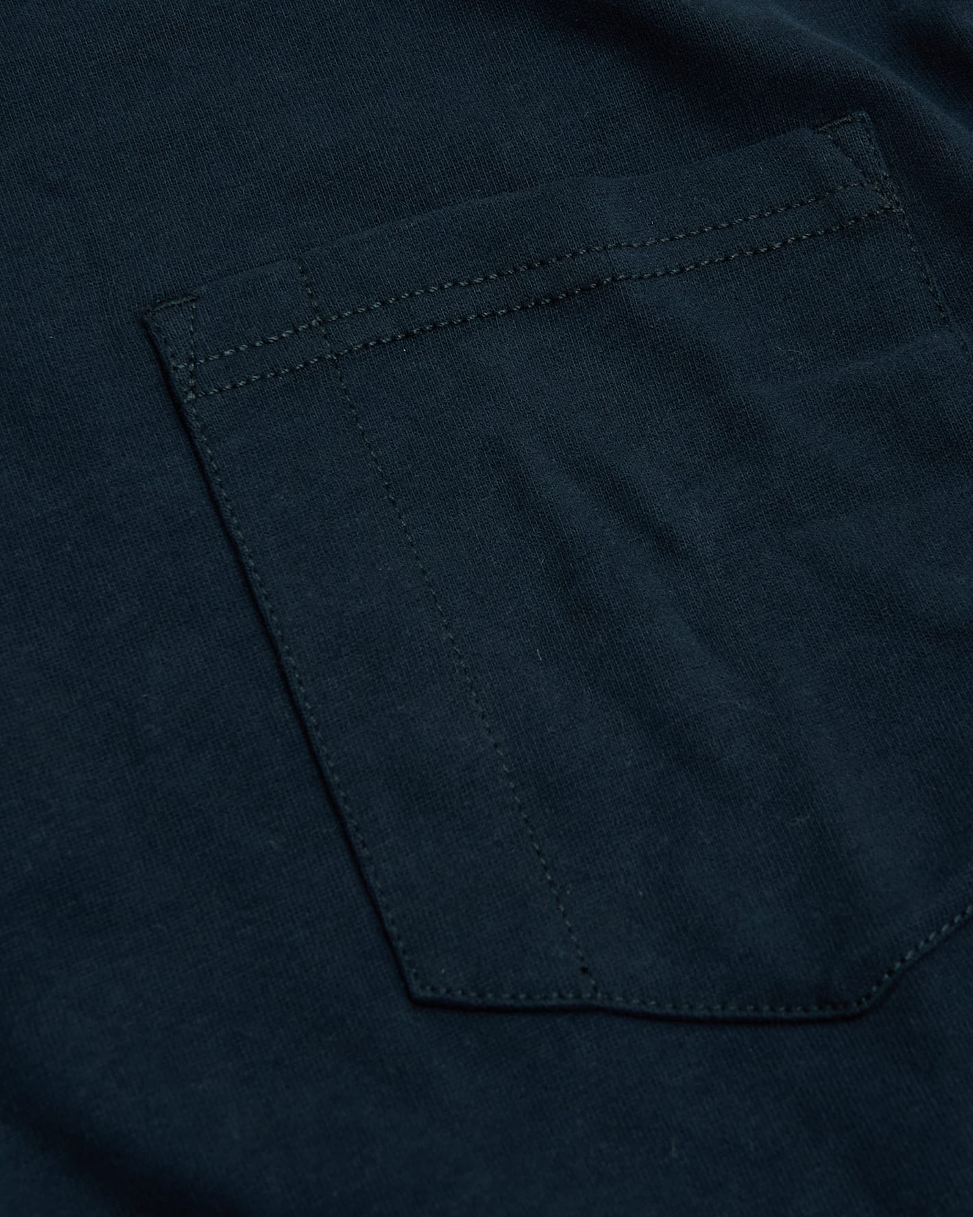 Navy Tall Heavyweight Long Sleeve Pocket Crew - Image 8