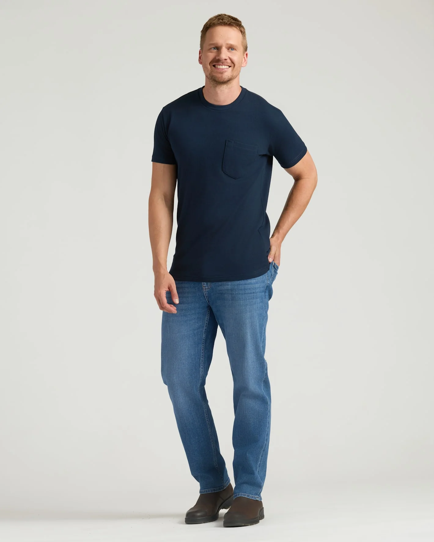 Navy Tall Heavyweight Pocket Crew - Image 4