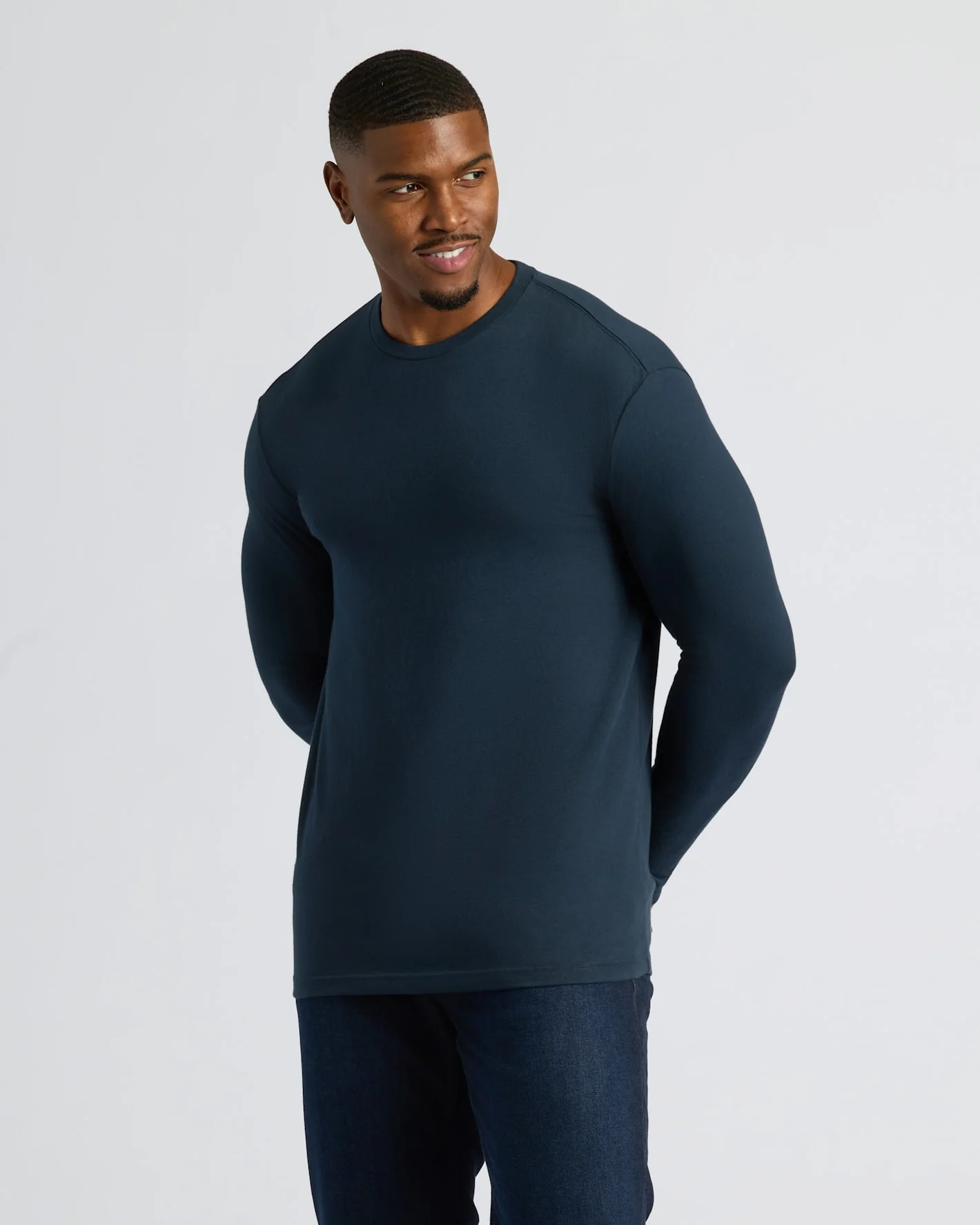 Navy Tall Long Sleeve T-Shirt - Image 5