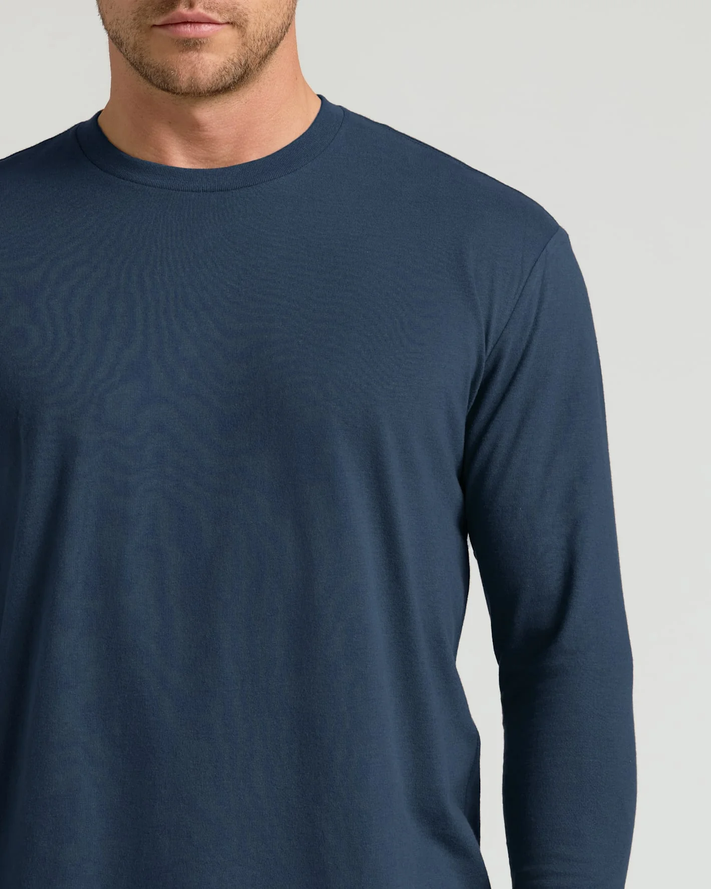 Navy Classic Long Sleeve Crew Neck - Image 7
