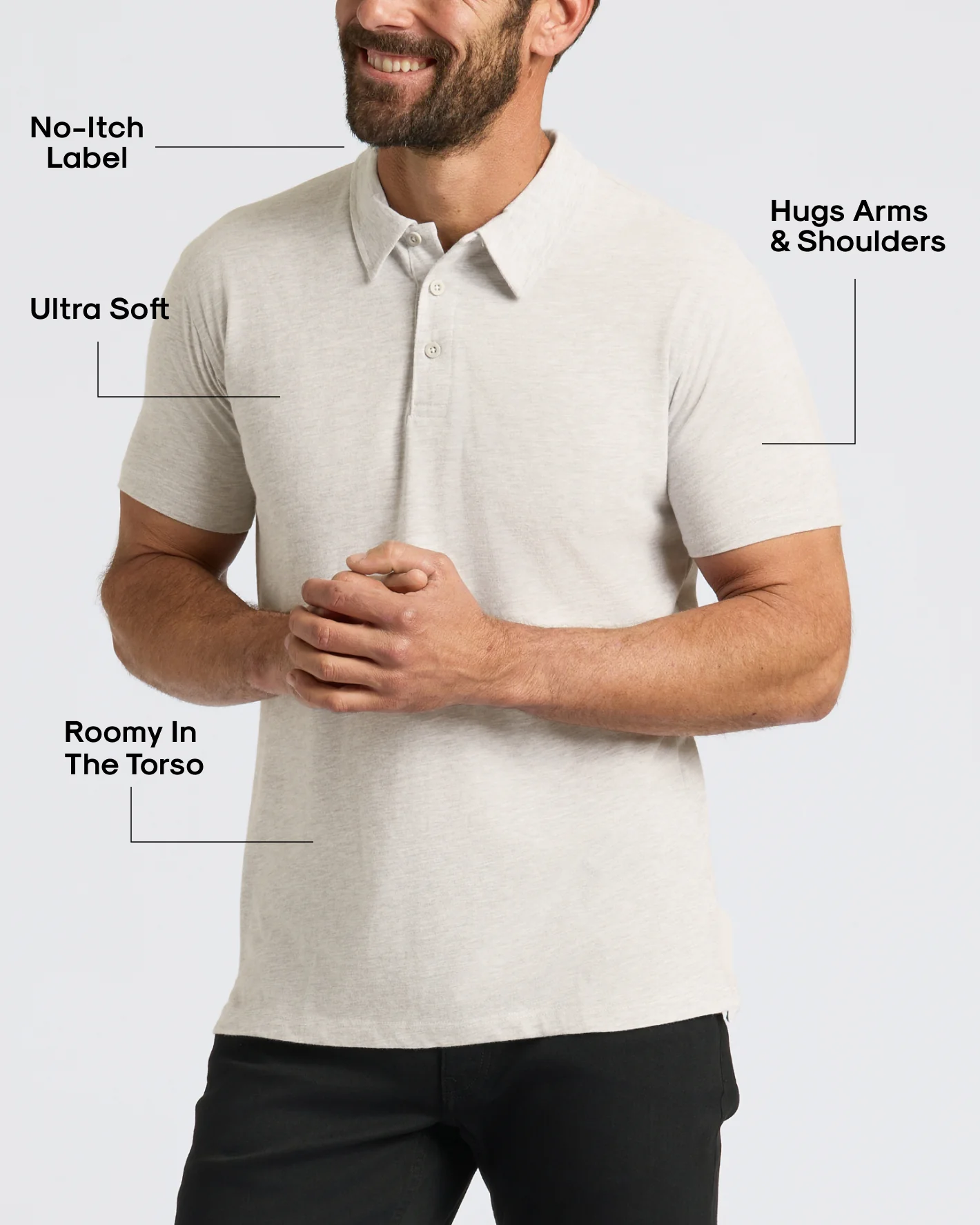 Oatmeal Classic Polo - Image 4
