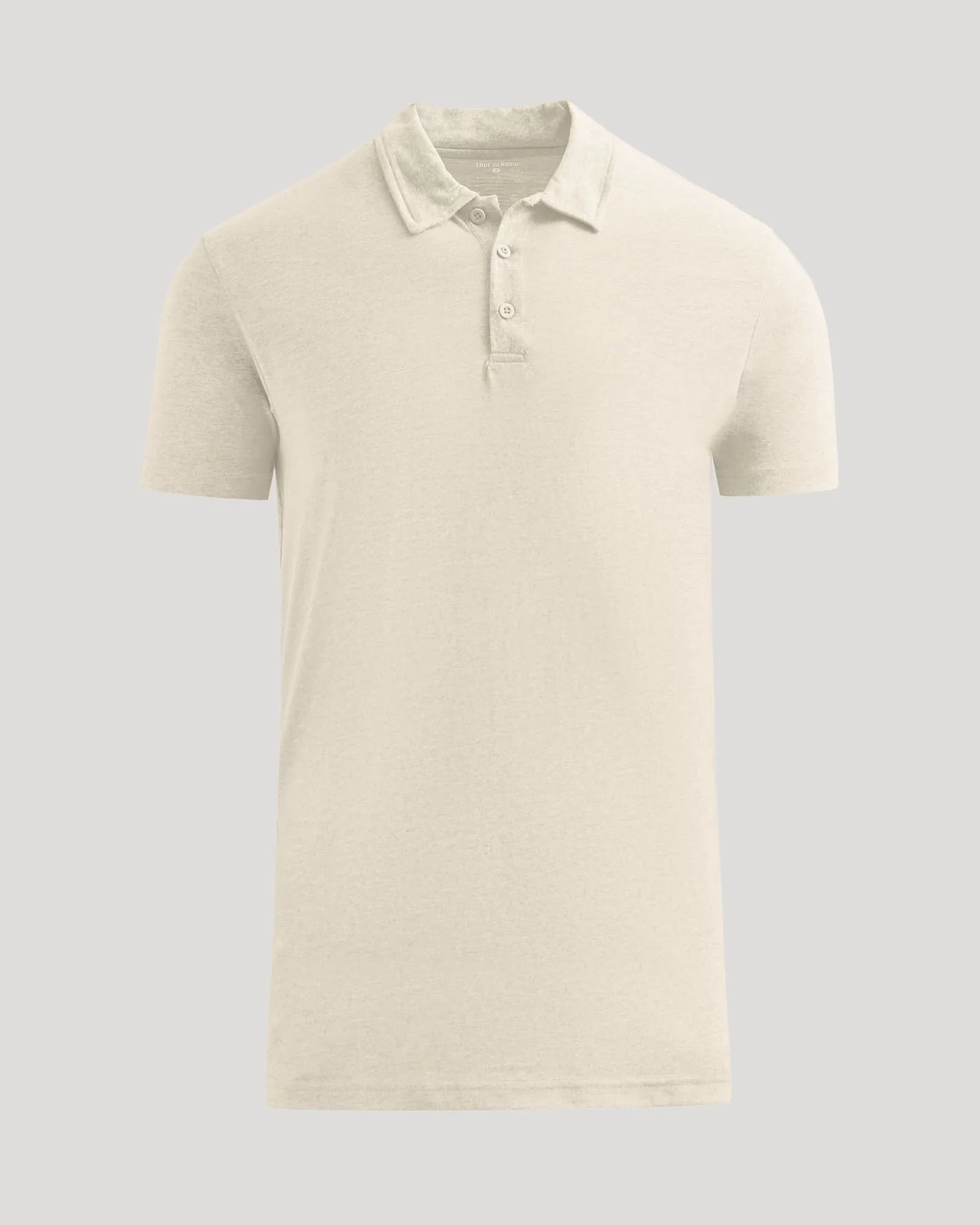 Oatmeal Short Sleeve Tall Polo - Image 2