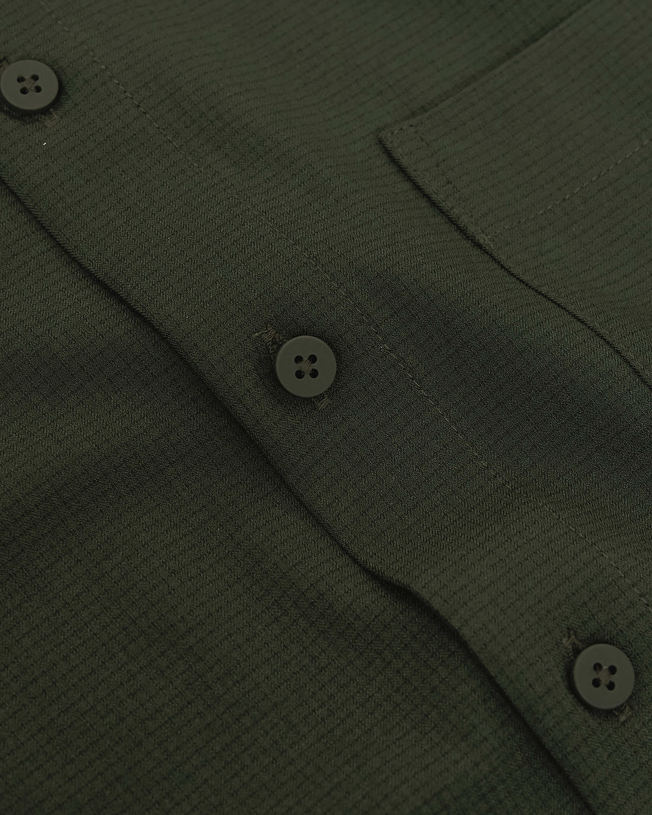 Olive Long Sleeve Ripstop Commuter Shirt - Image 7