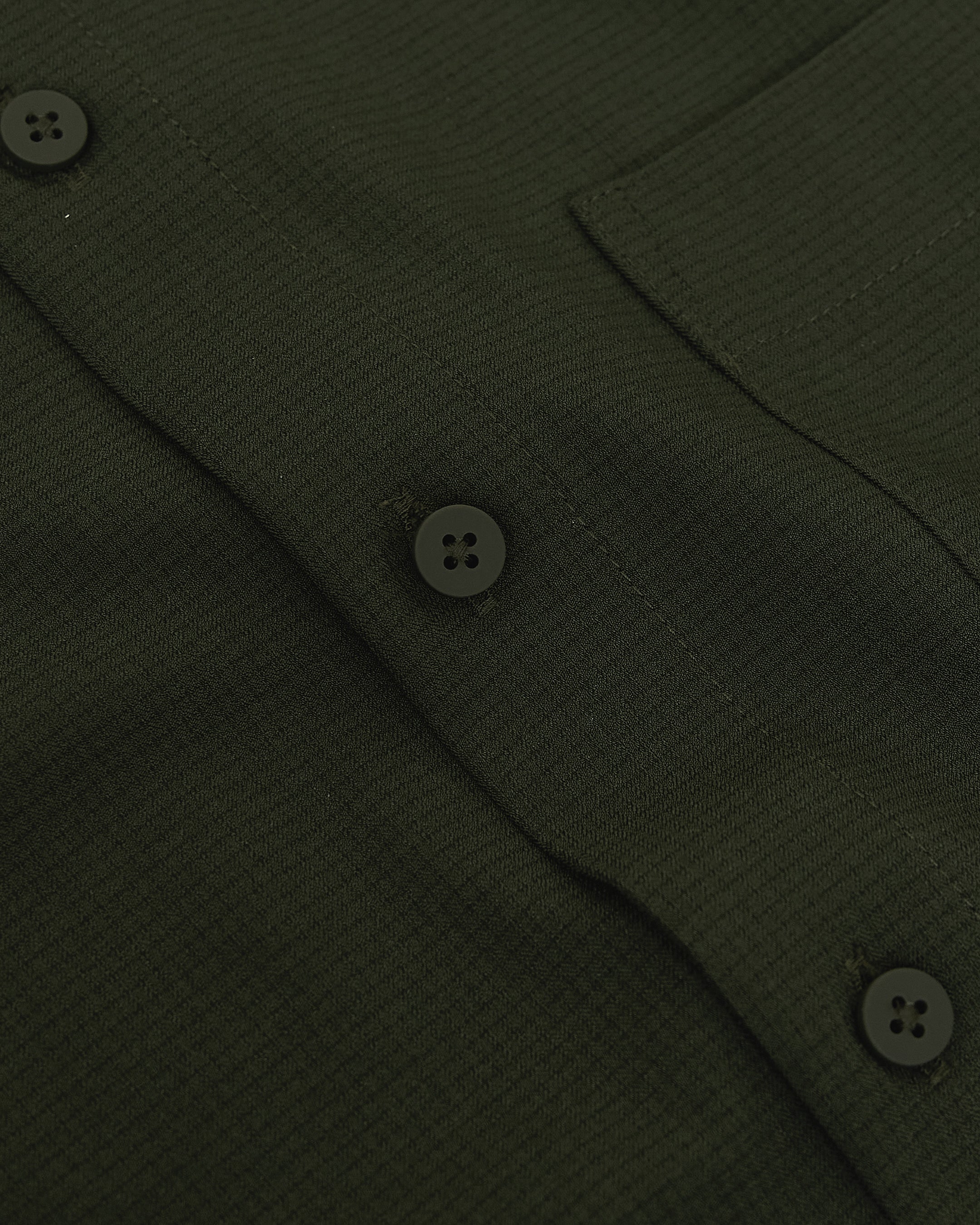 Olive Short Sleeve Ripstop Commuter Shirt - Image 6