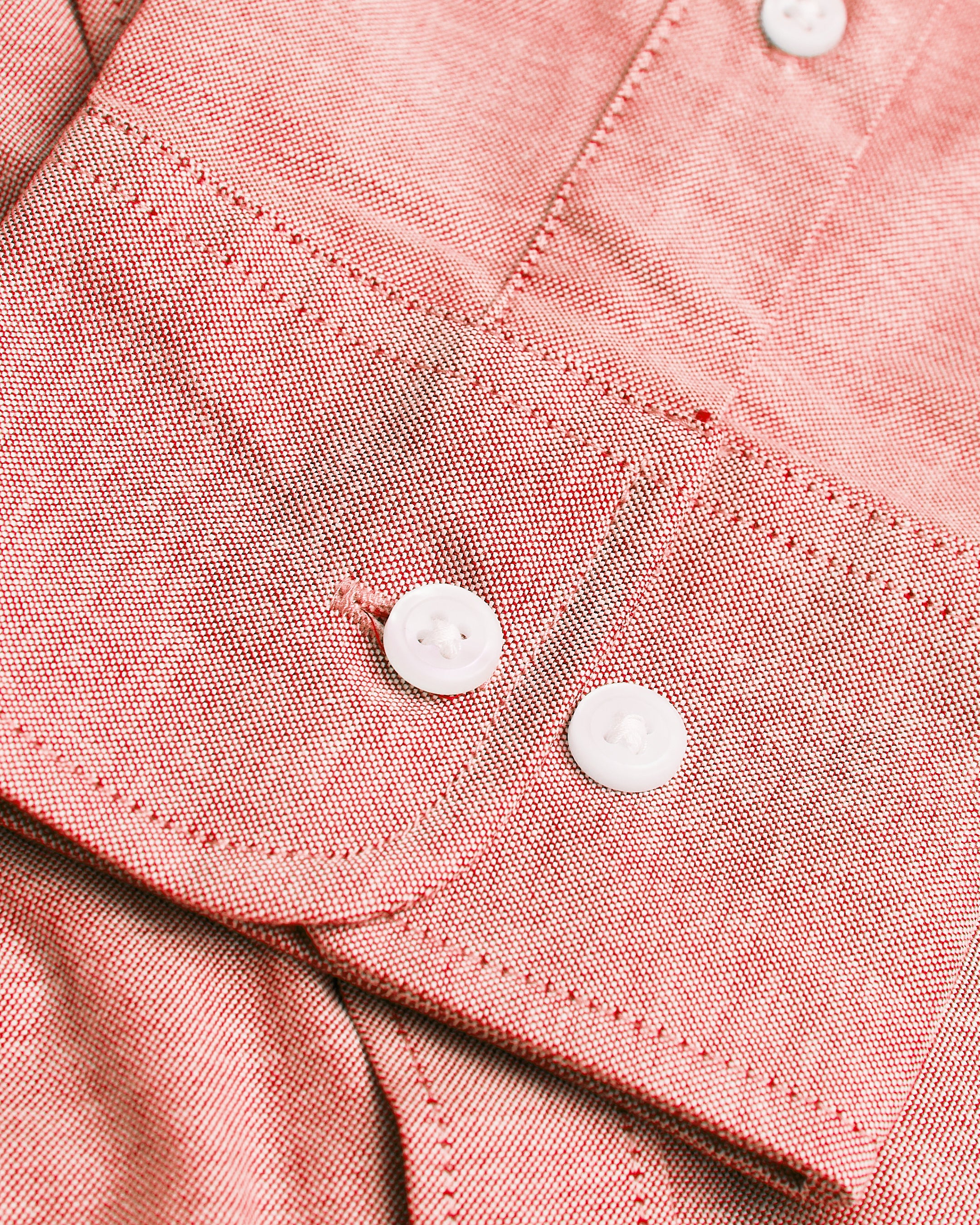 Peach Long Sleeve Oxford Shirt - Image 7