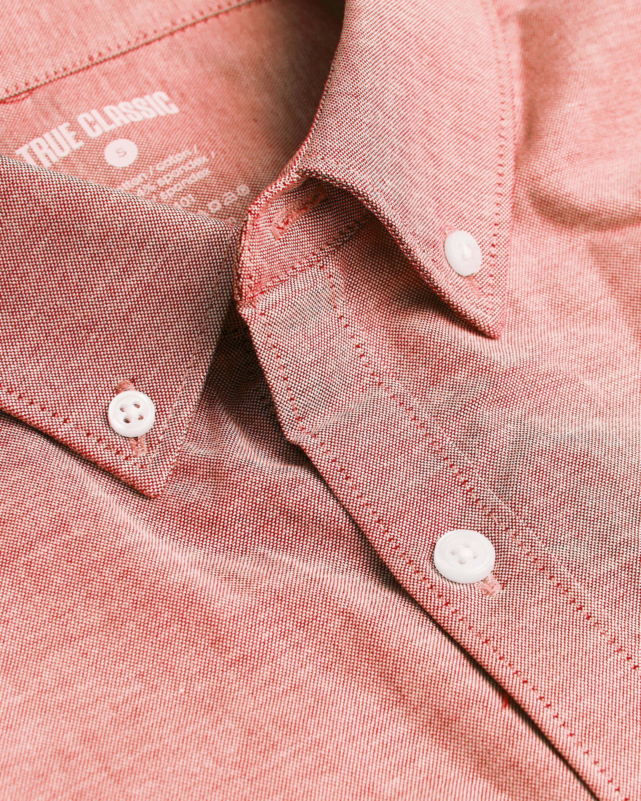 Peach Long Sleeve Oxford Shirt - Image 8