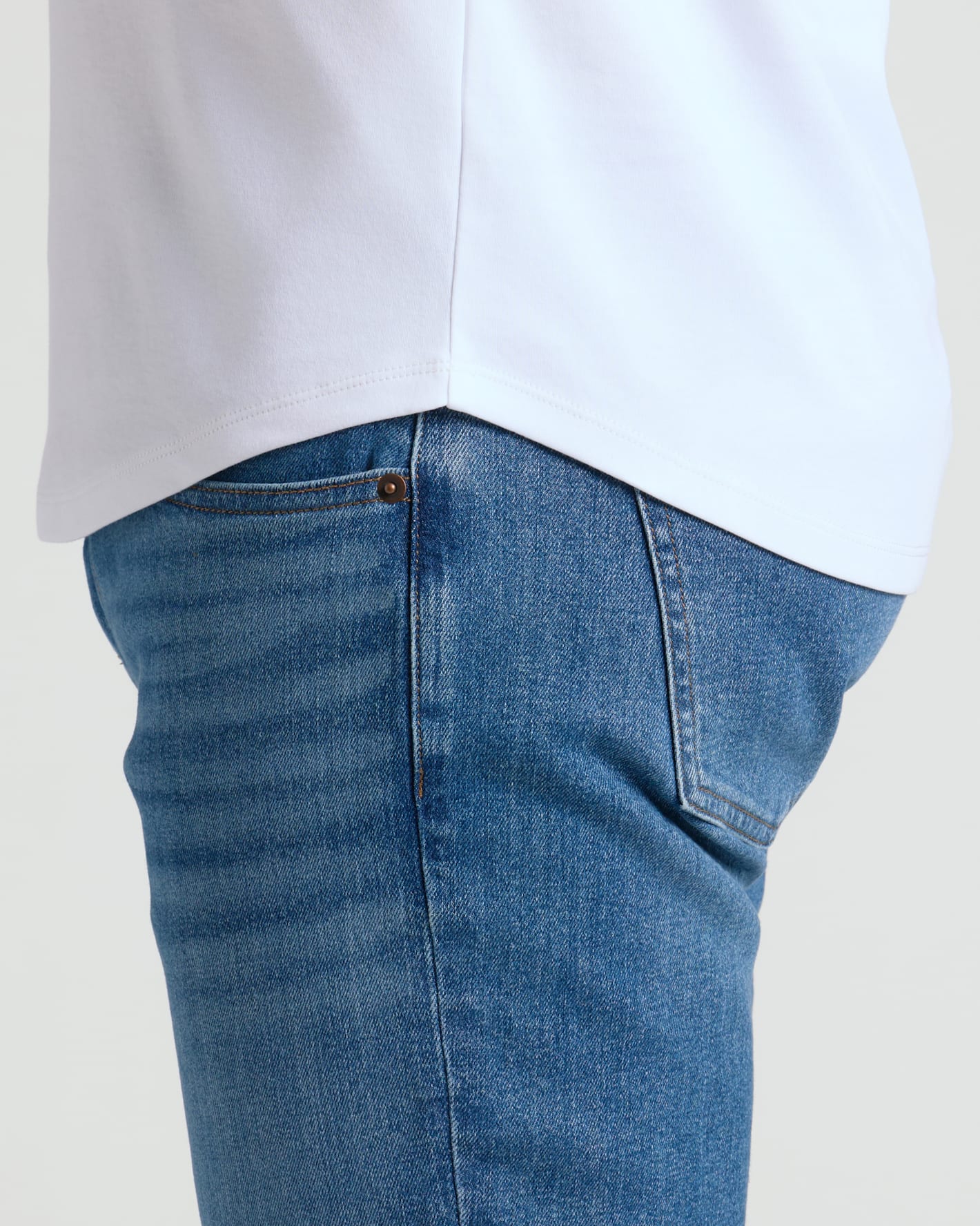 Pima Cotton Blend Curved Hem Crew 2-Pack - Image 8