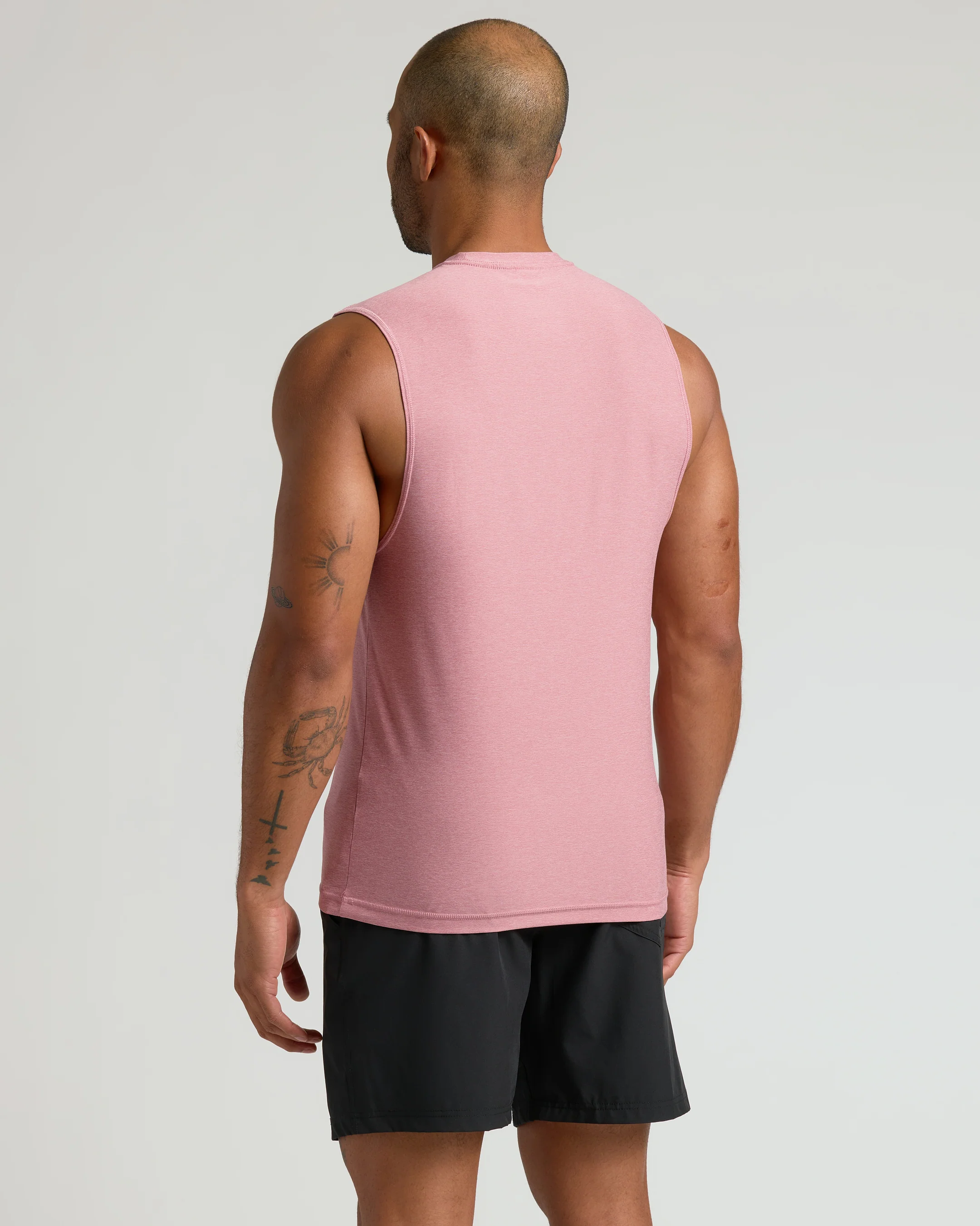 Quartz Rose Sleeveless Active Muscle Tee - Image 3