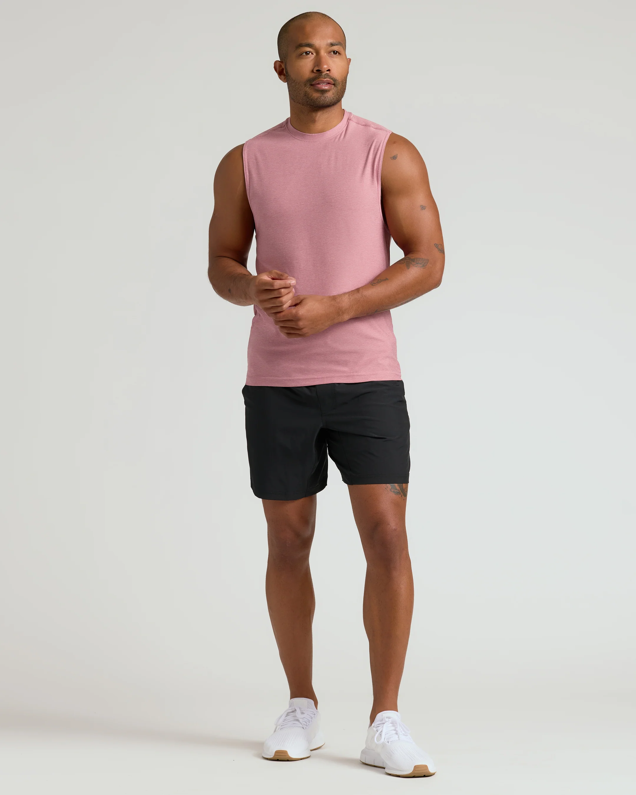 Quartz Rose Sleeveless Active Muscle Tee - Image 9