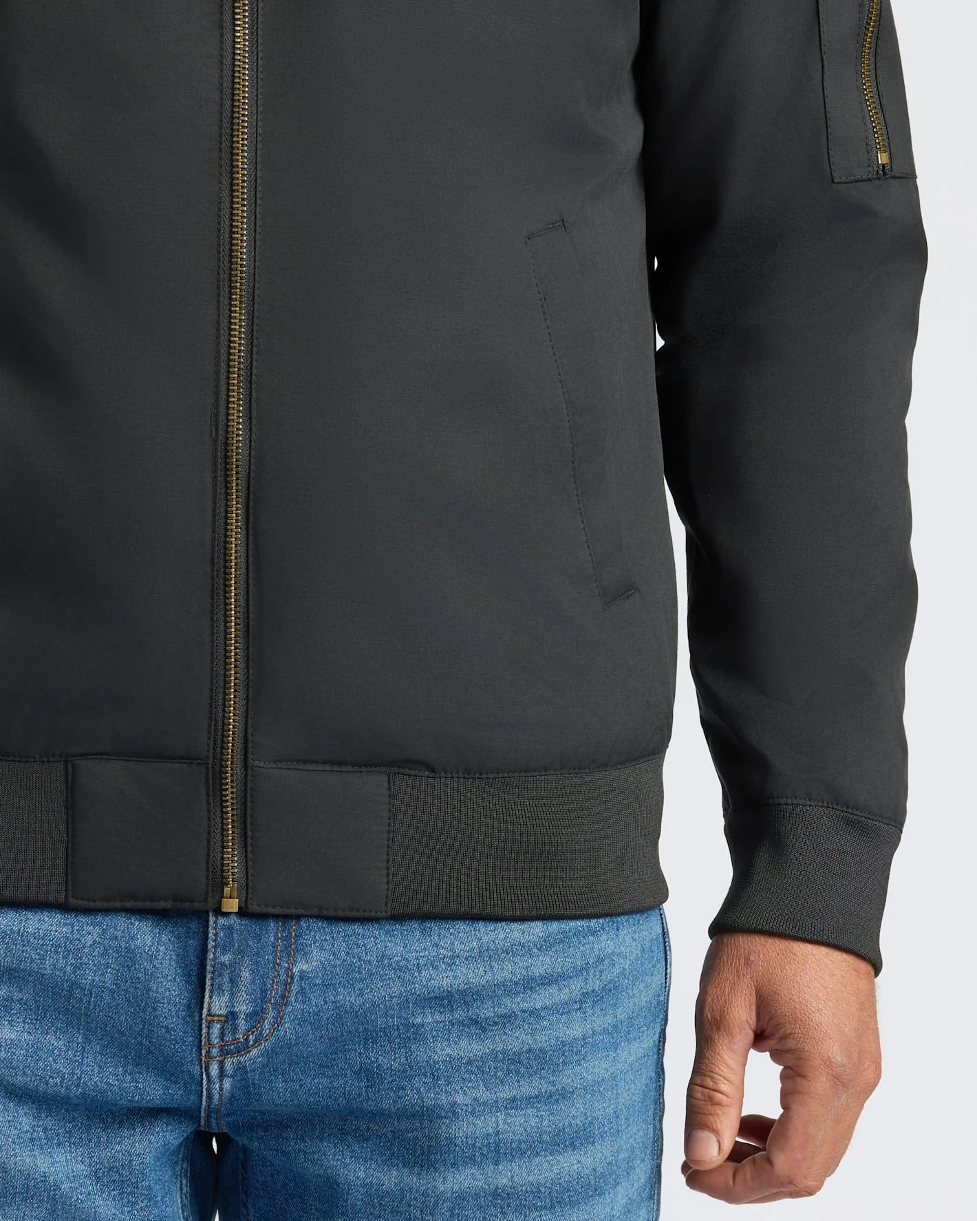 Black Bomber Jacket - Image 8