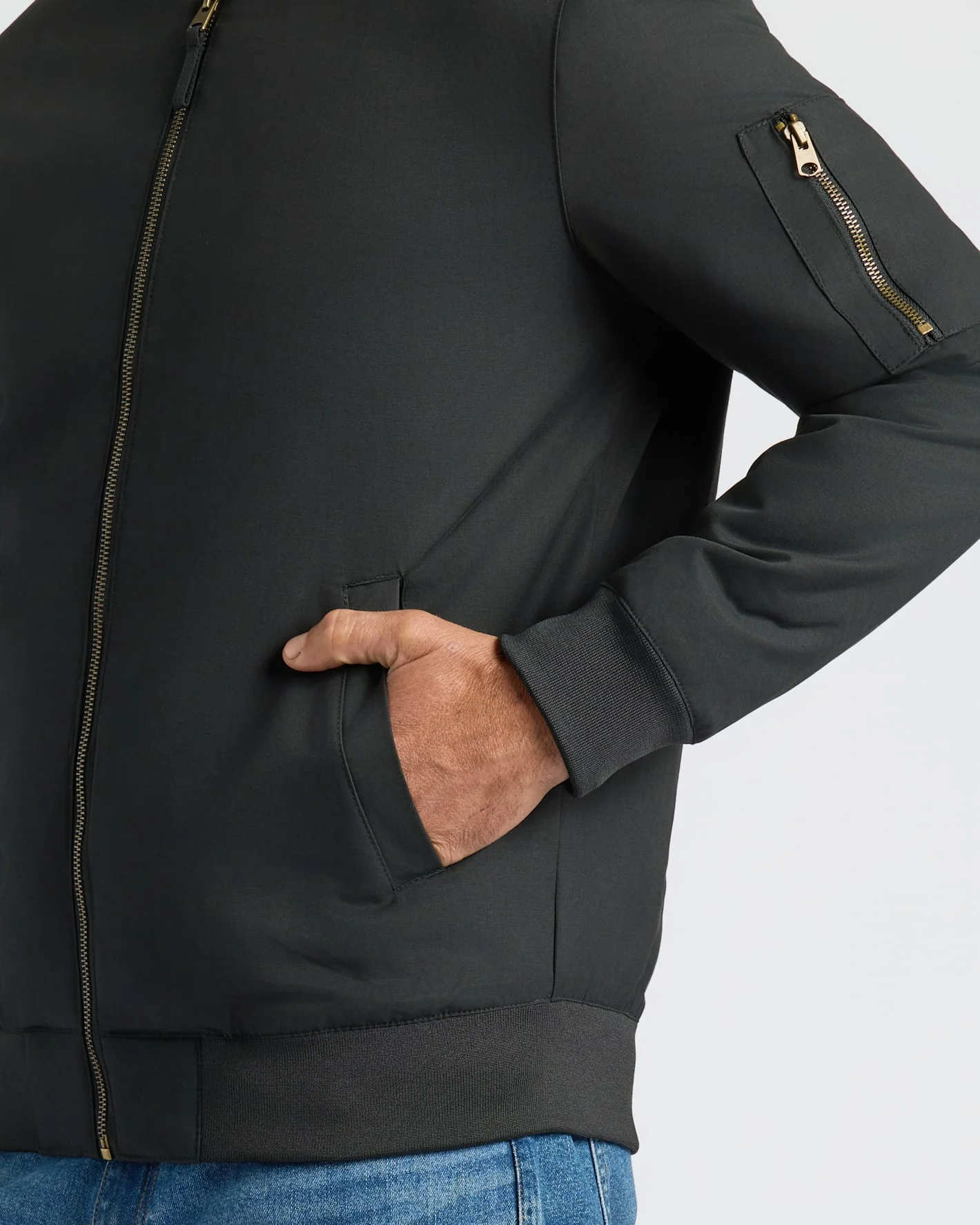 Black Bomber Jacket - Image 9