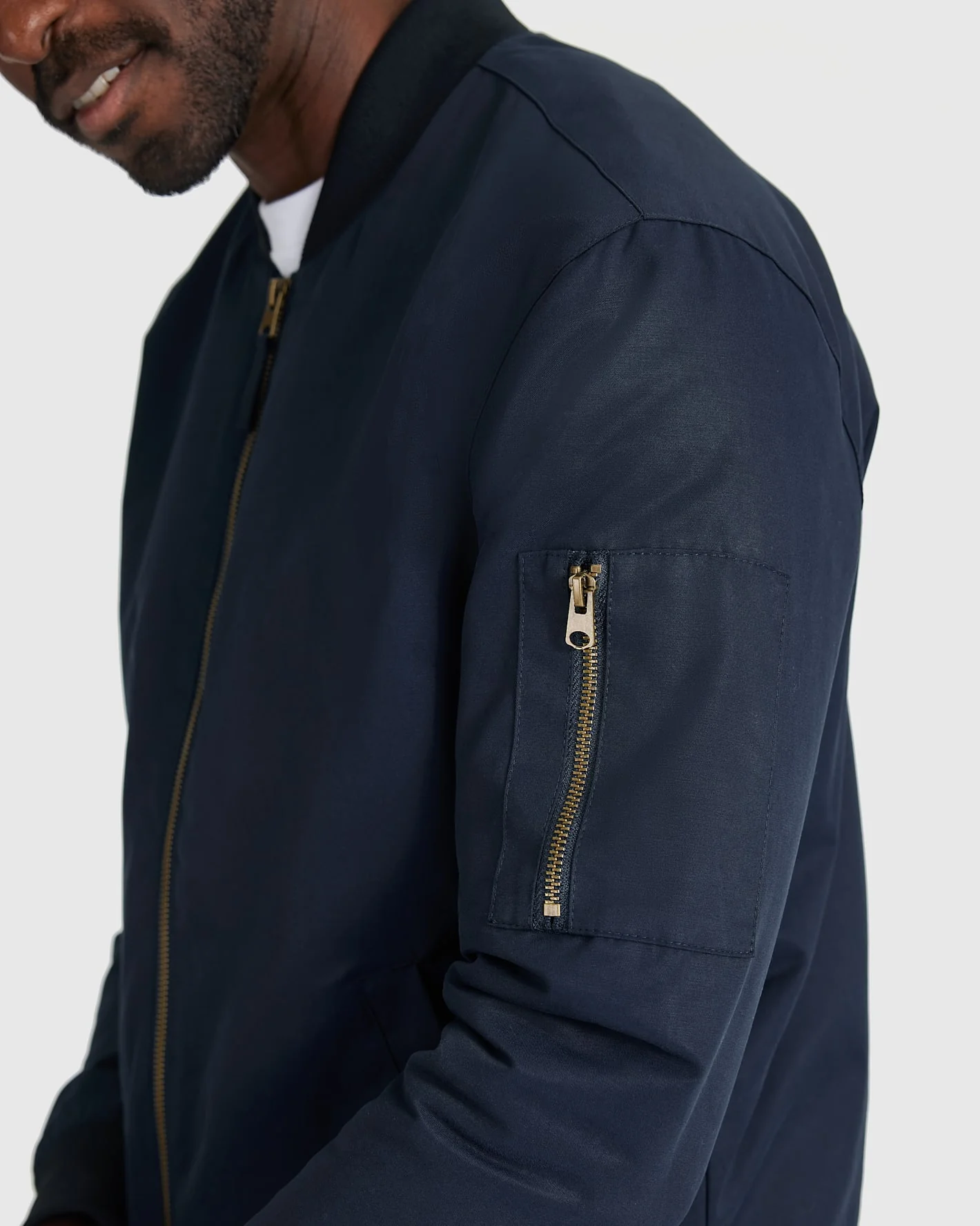 Navy Bomber Jacket - Image 4