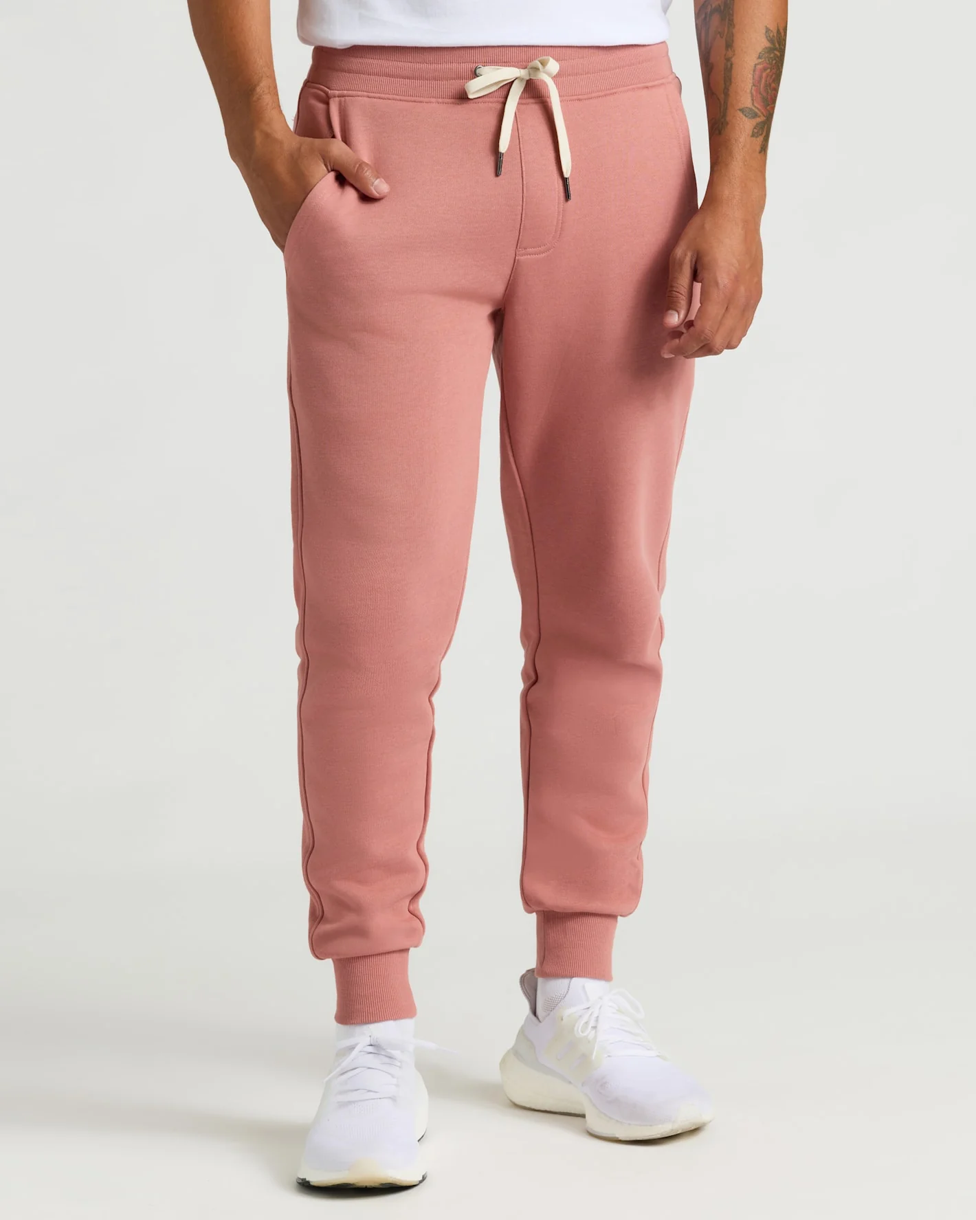 Rose Fleece French Terry Joggers