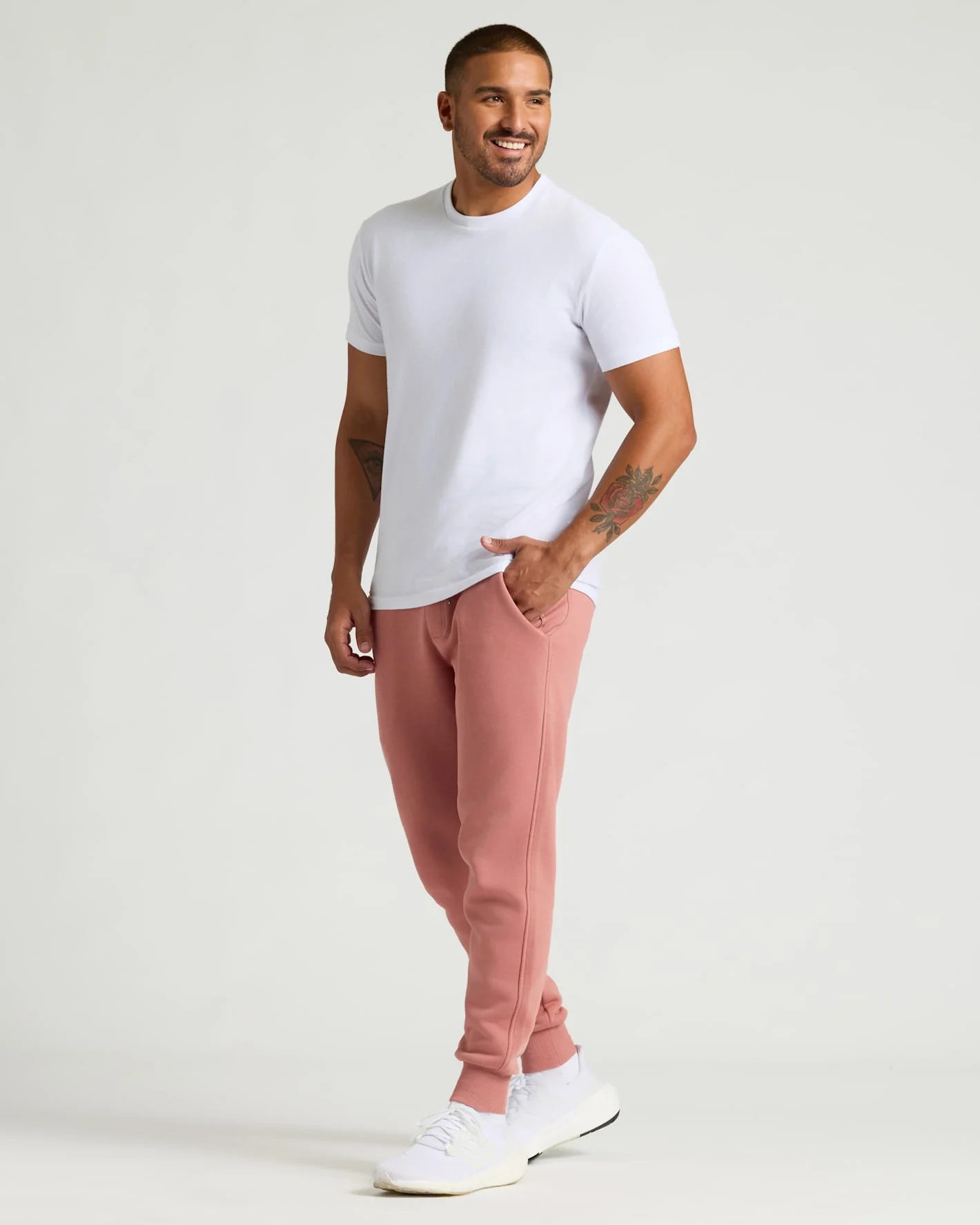 Rose Fleece French Terry Joggers - Image 4