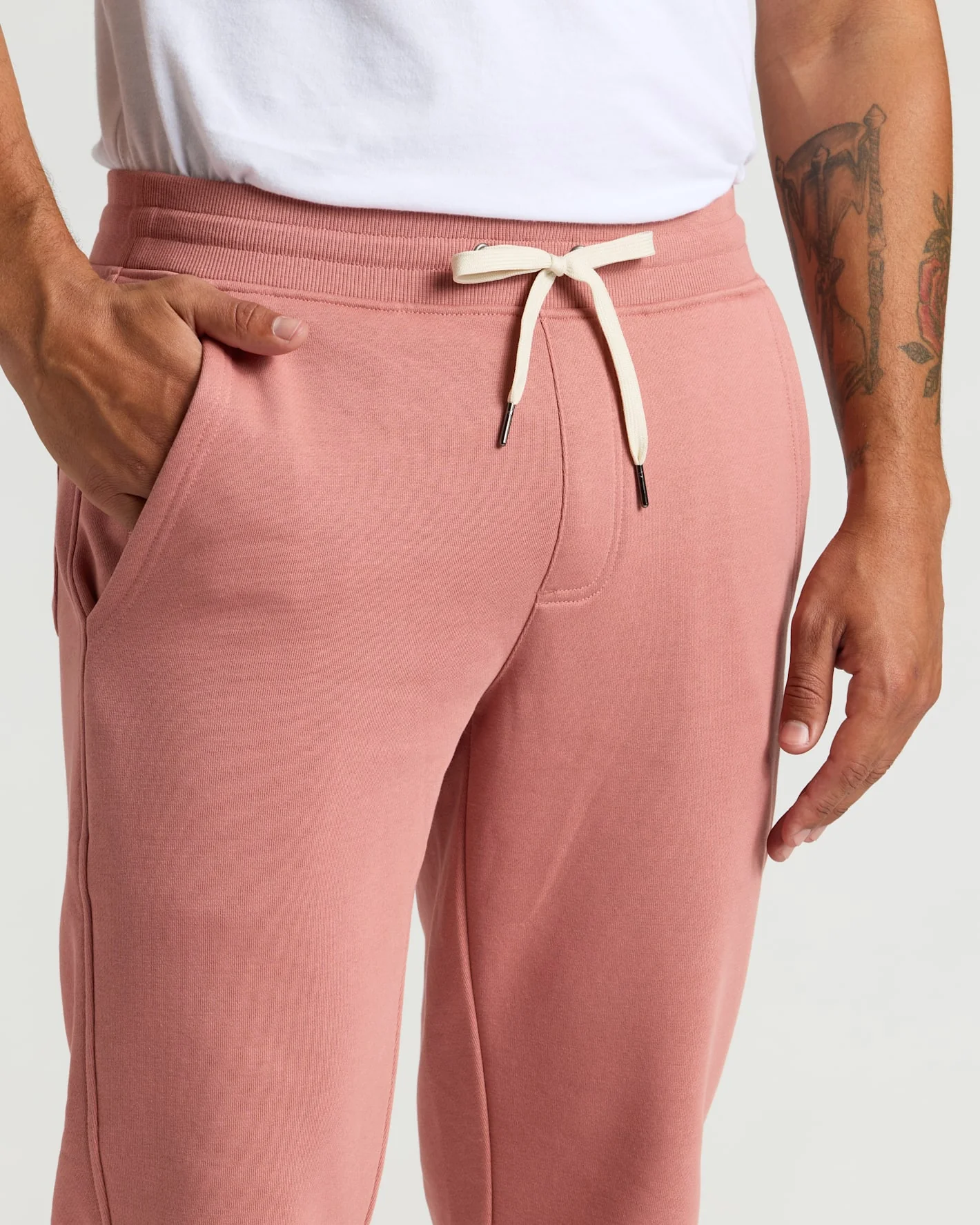 Rose Fleece French Terry Joggers - Image 5