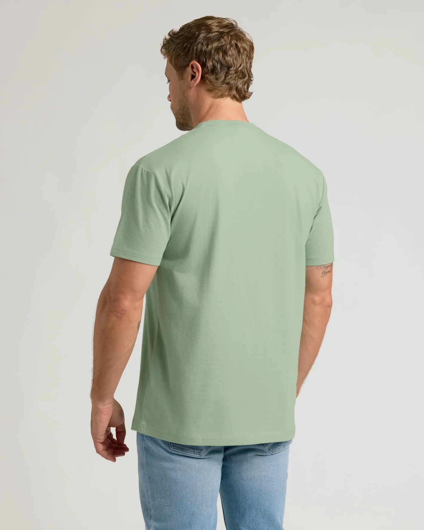 Sage Green Classic Crew Neck - Image 5