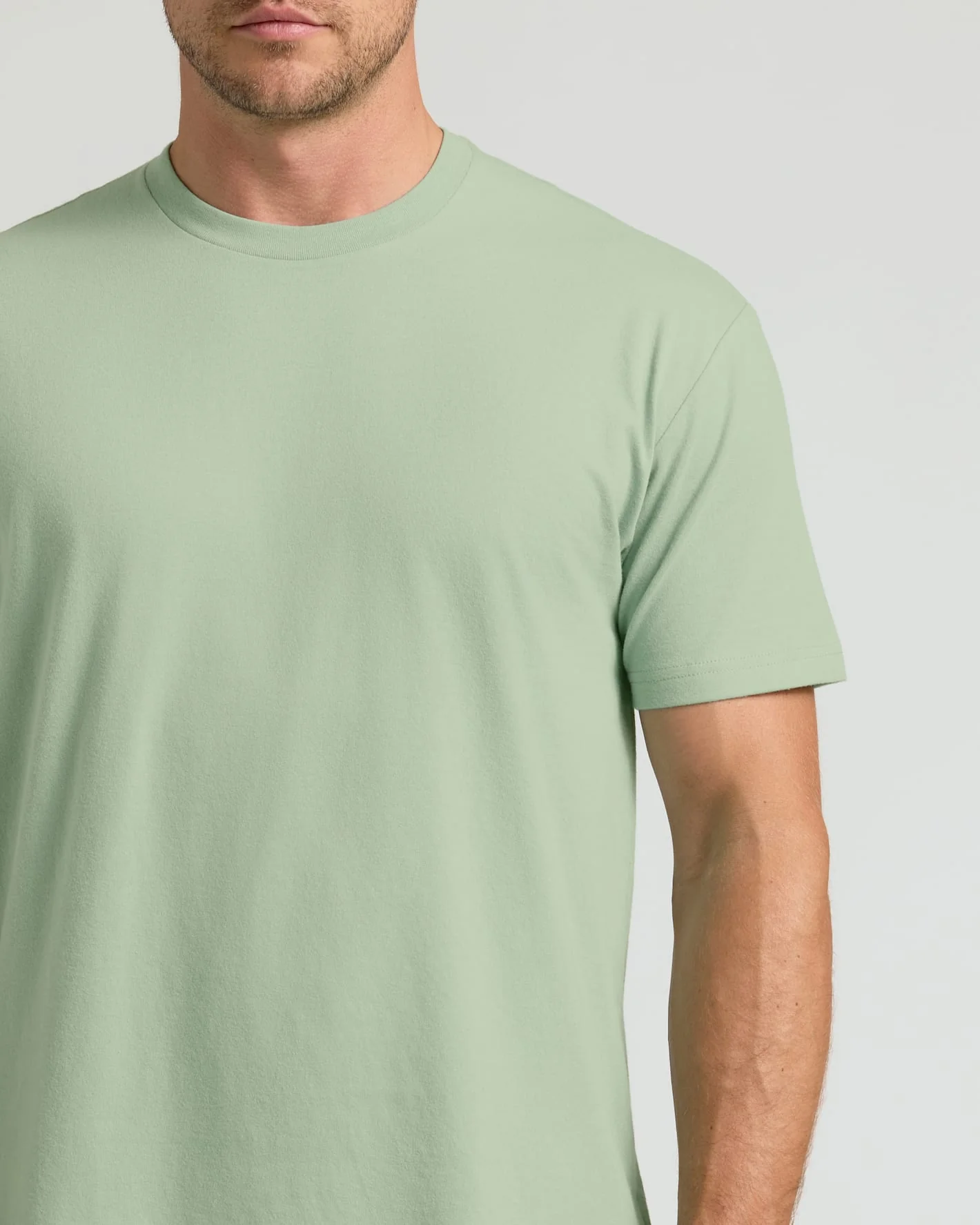 Sage Green Classic Crew Neck - Image 6