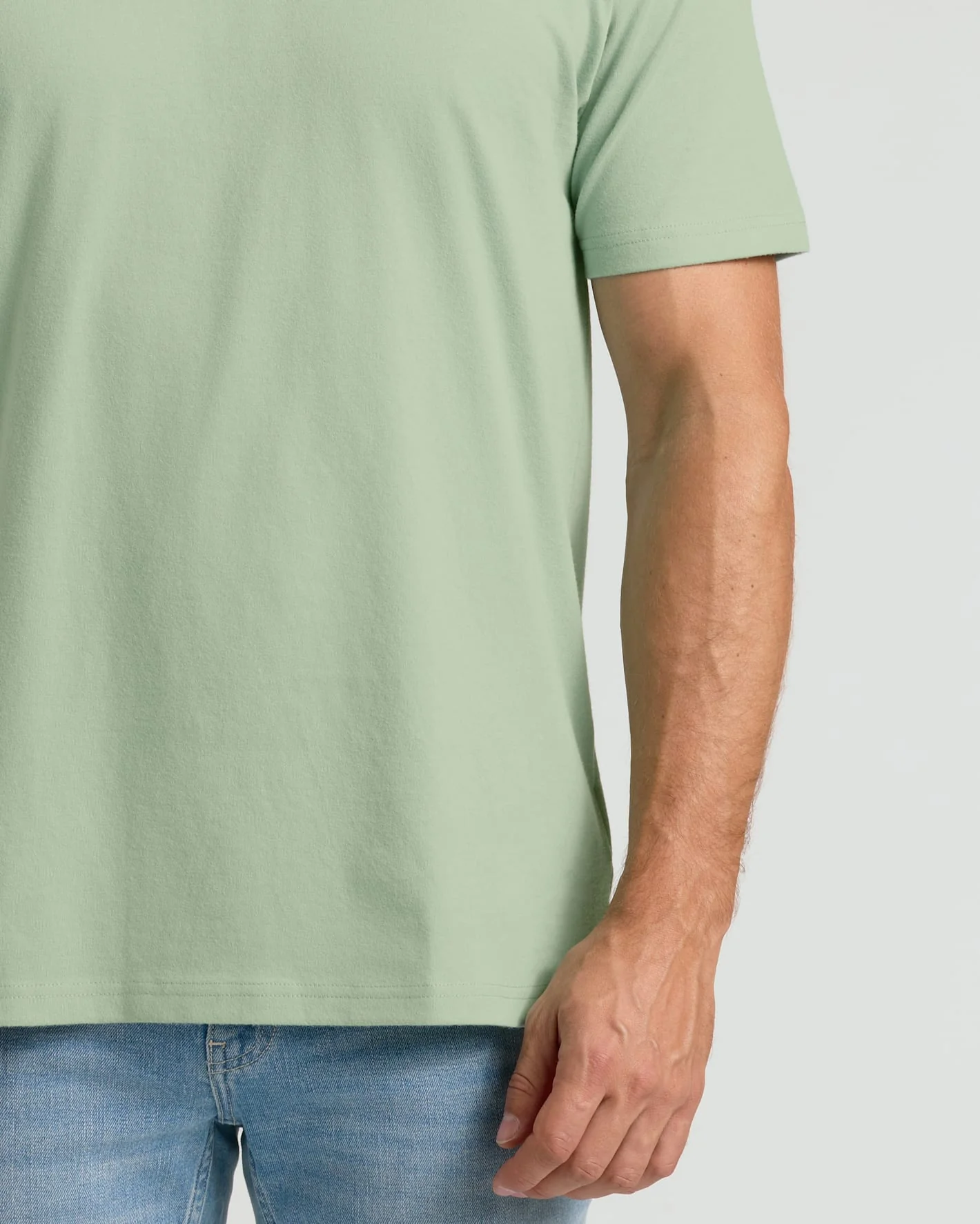 Sage Green Classic Crew Neck - Image 7