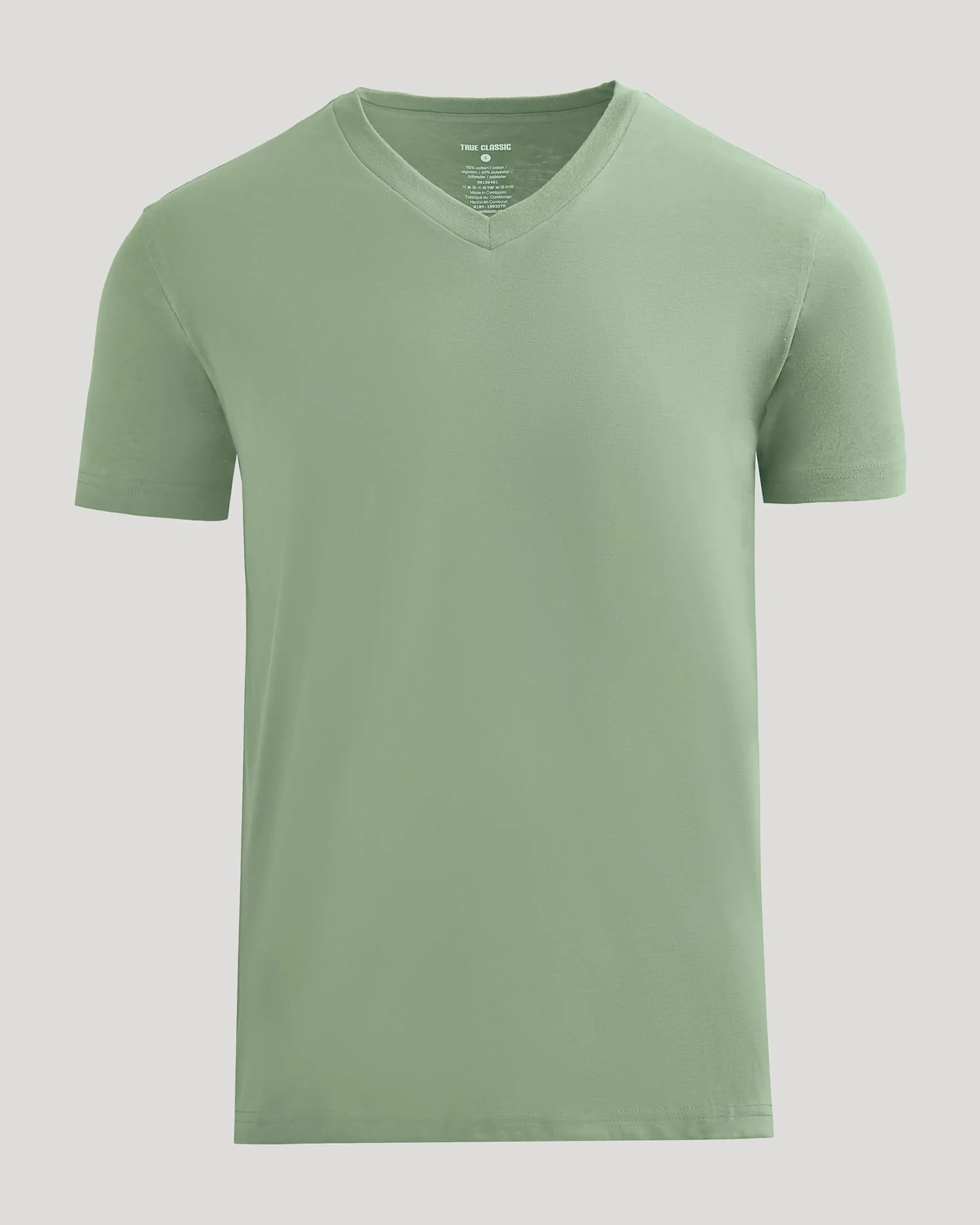 Sage Green Classic V-Neck - Image 2